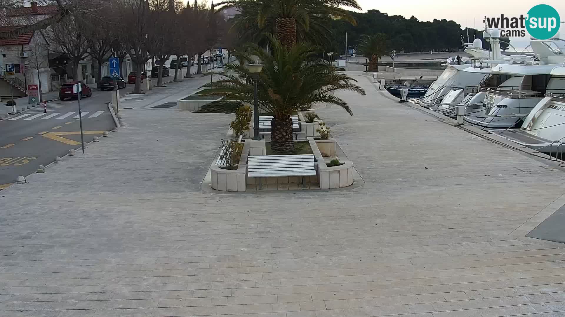 Seaside promenade in Baška Voda