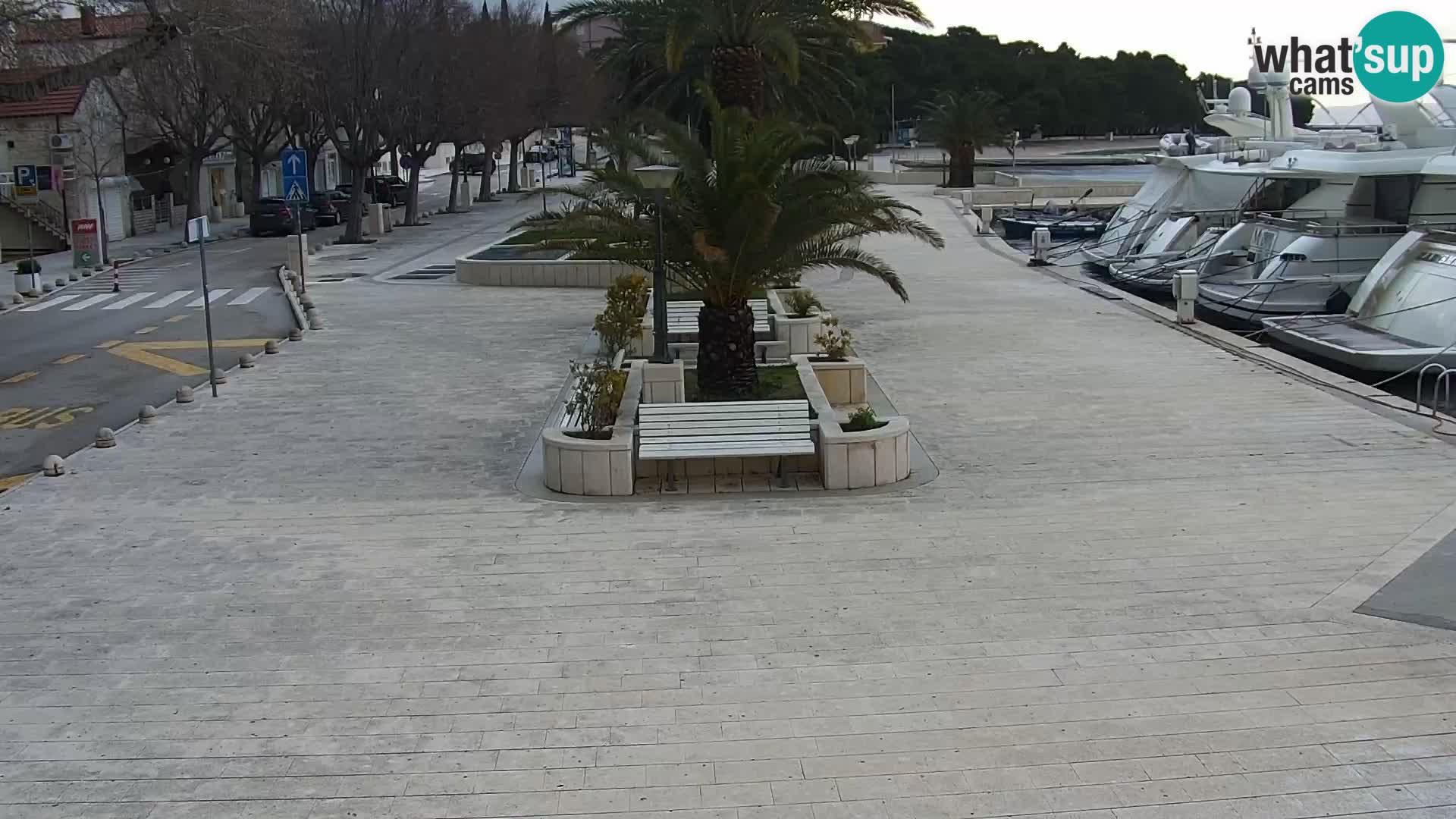 Seaside promenade in Baška Voda