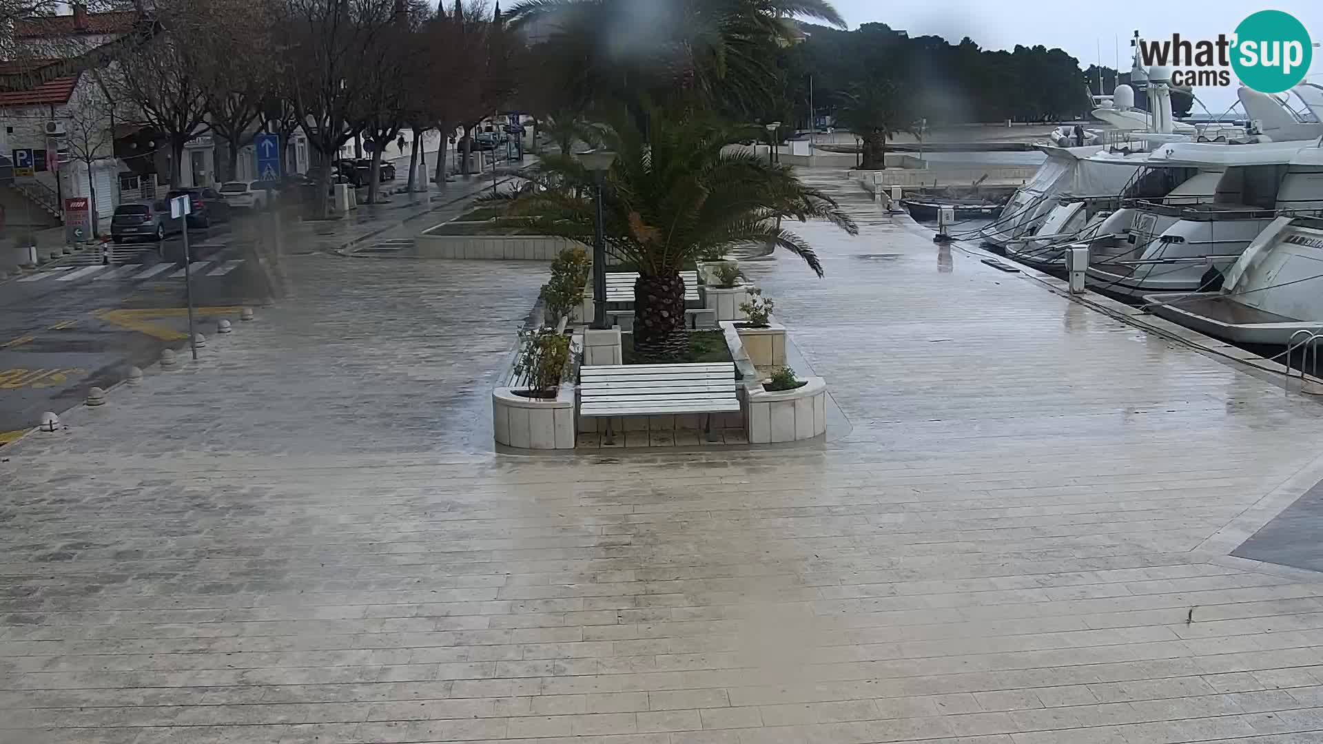 Seaside promenade in Baška Voda