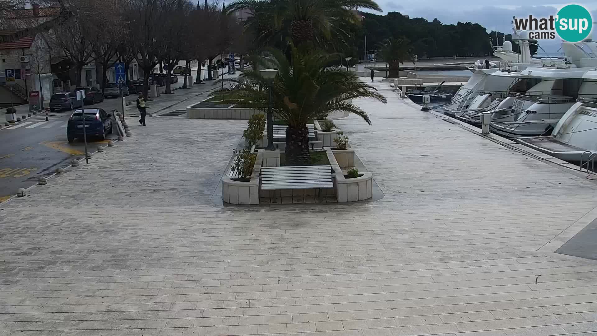 Baška Voda promenade webcam