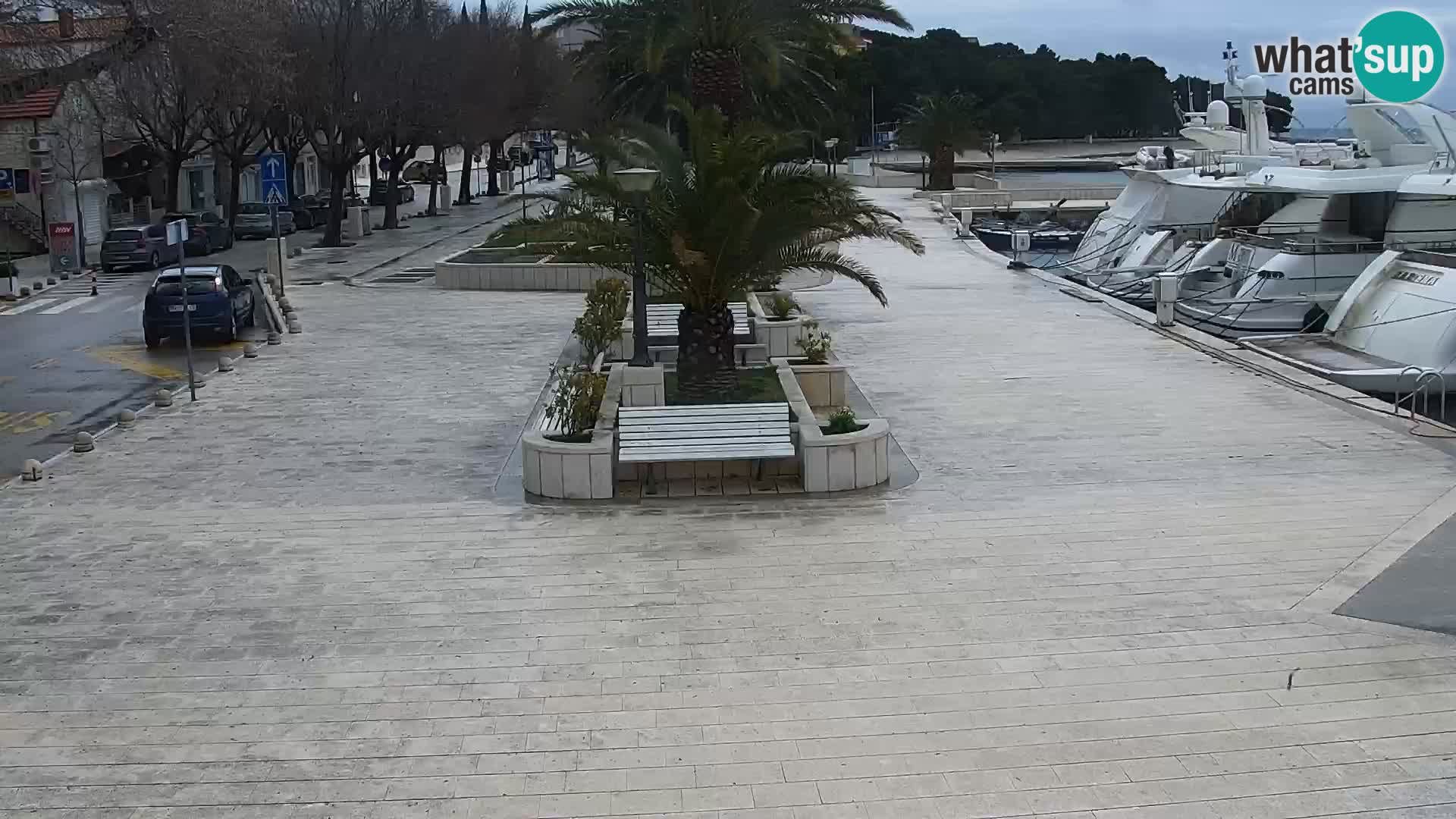 Seaside promenade in Baška Voda