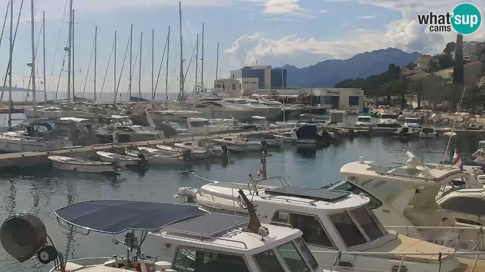 Baška Voda promenade webcam
