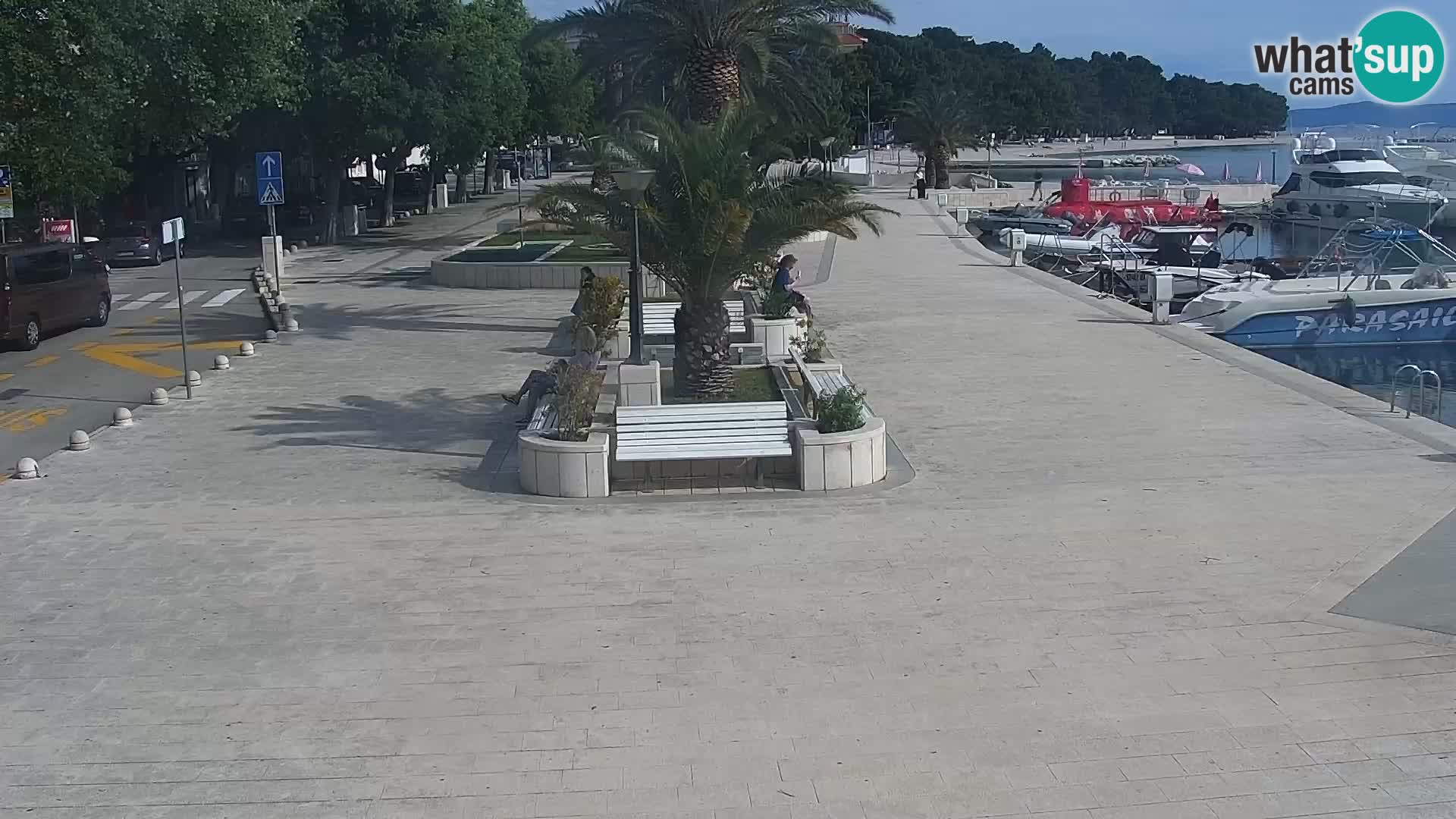 Seaside promenade in Baška Voda