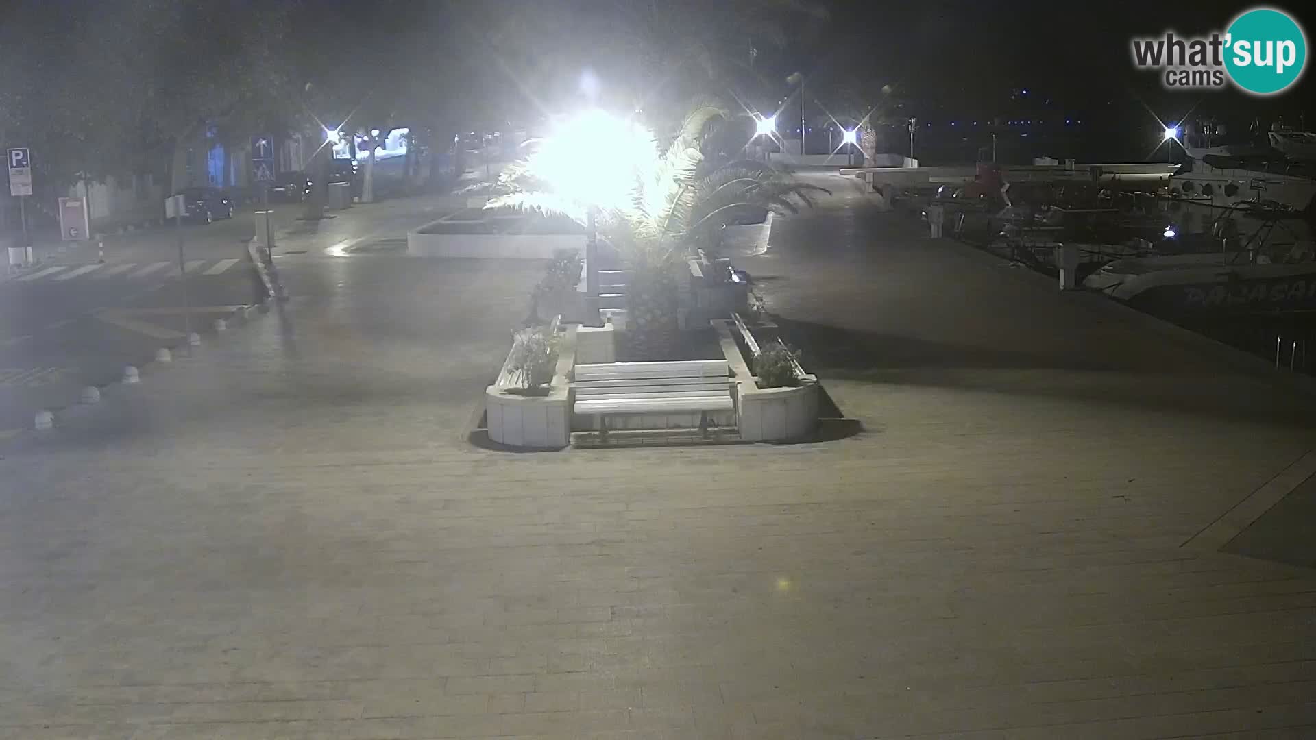 Baška Voda promenade webcam