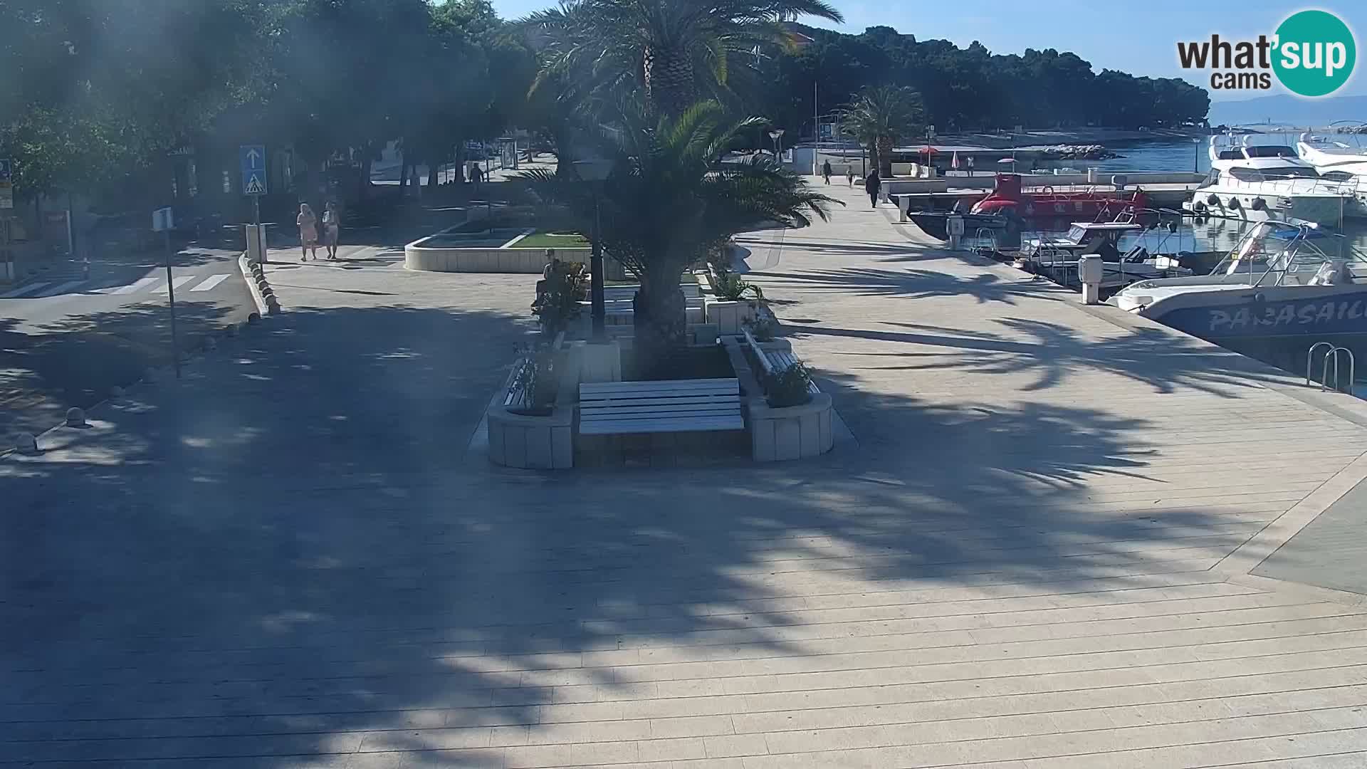 Baška Voda promenade webcam