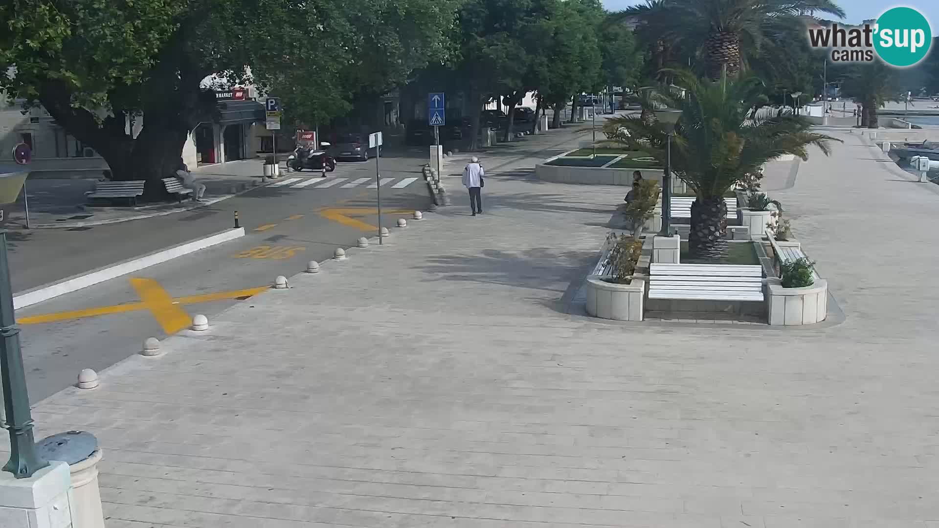 Baška Voda promenade webcam