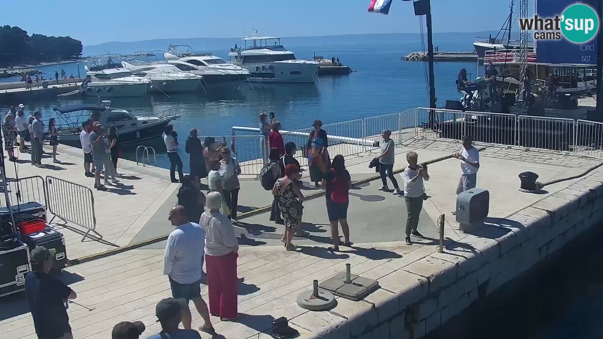 Baška Voda promenade webcam