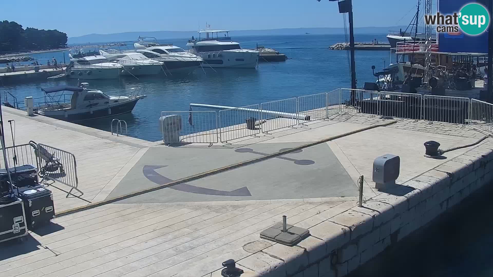 Baška Voda promenade webcam