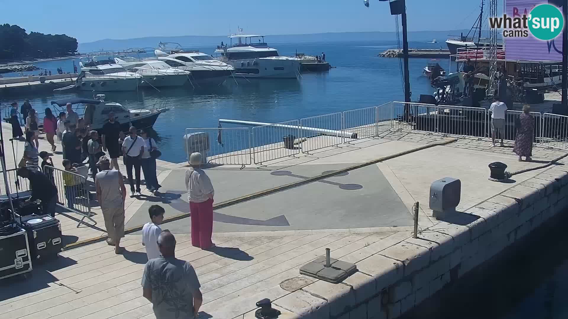 Baška Voda promenade webcam