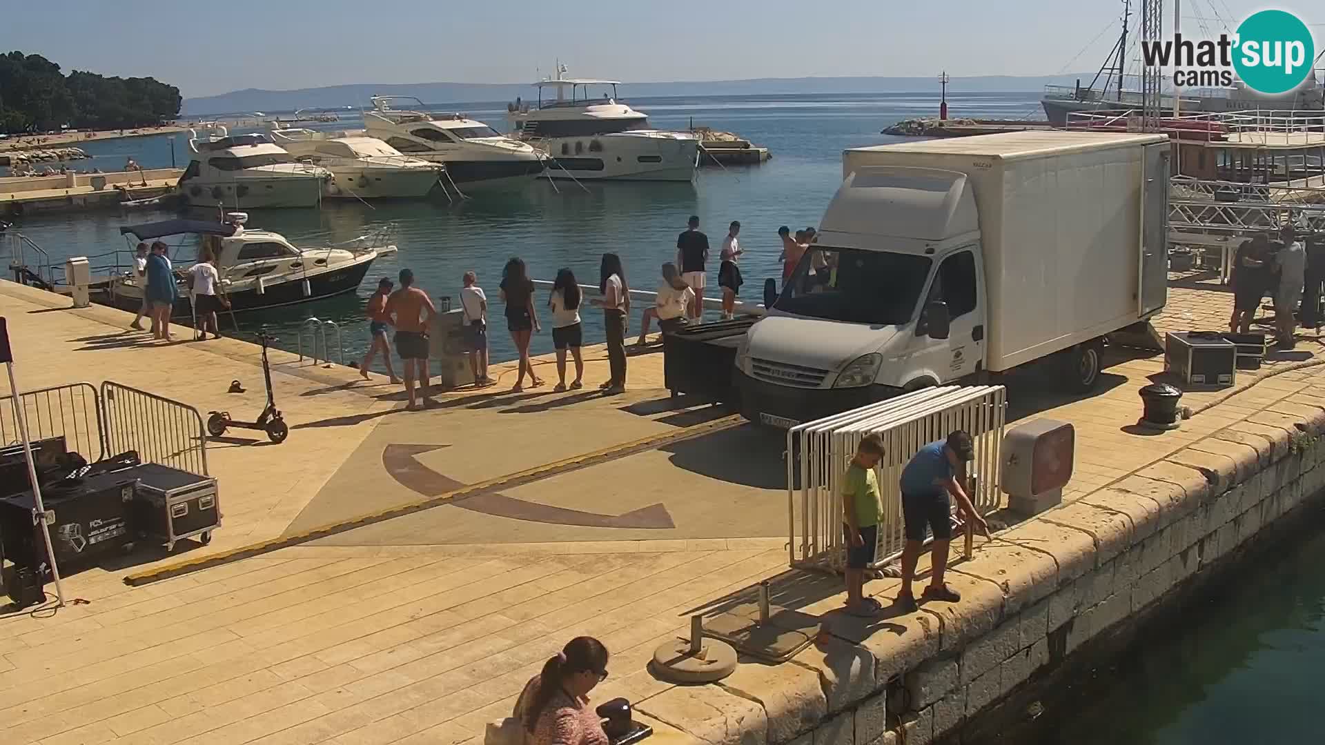 Seaside promenade in Baška Voda