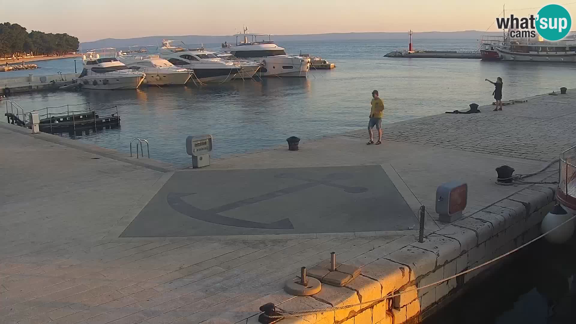 Seaside promenade in Baška Voda