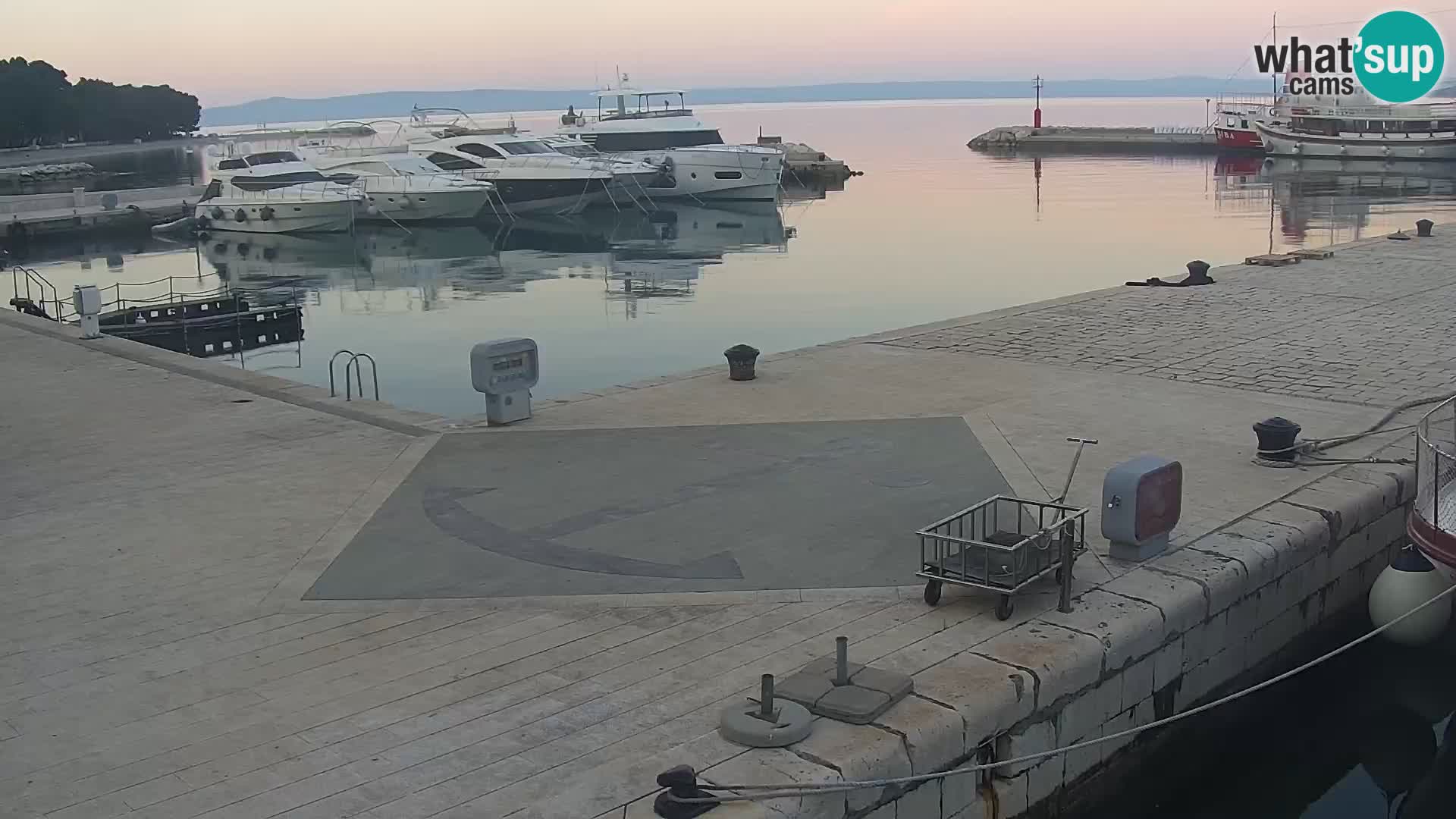 Seaside promenade in Baška Voda