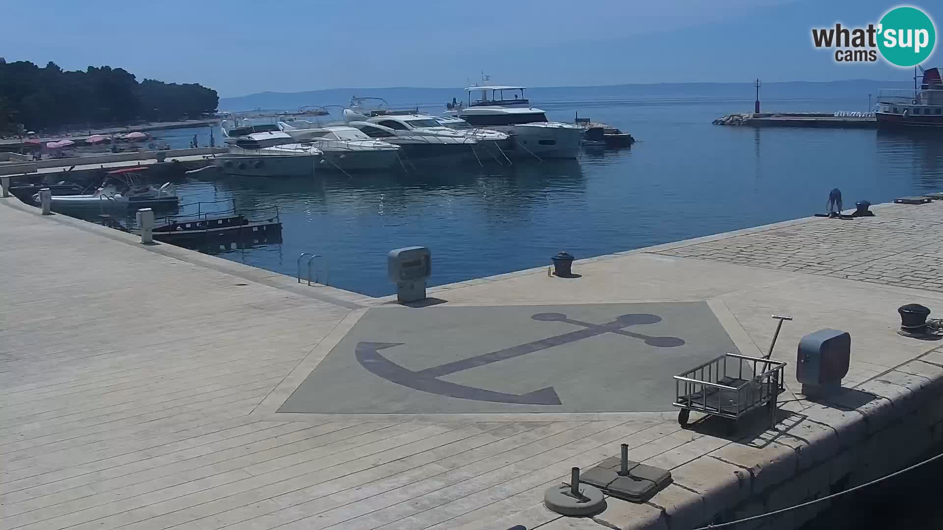 Baška Voda promenade webcam