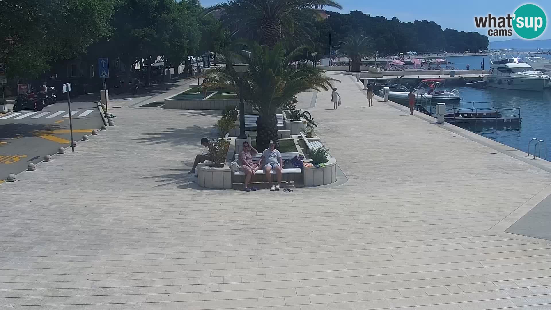 Live webcam Seaside promenade in Baška Voda