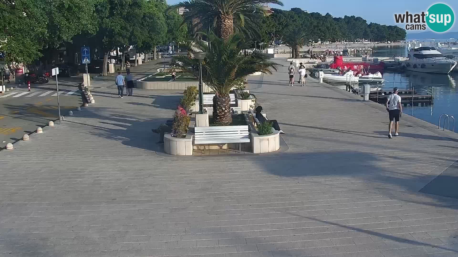 Baška Voda promenade webcam