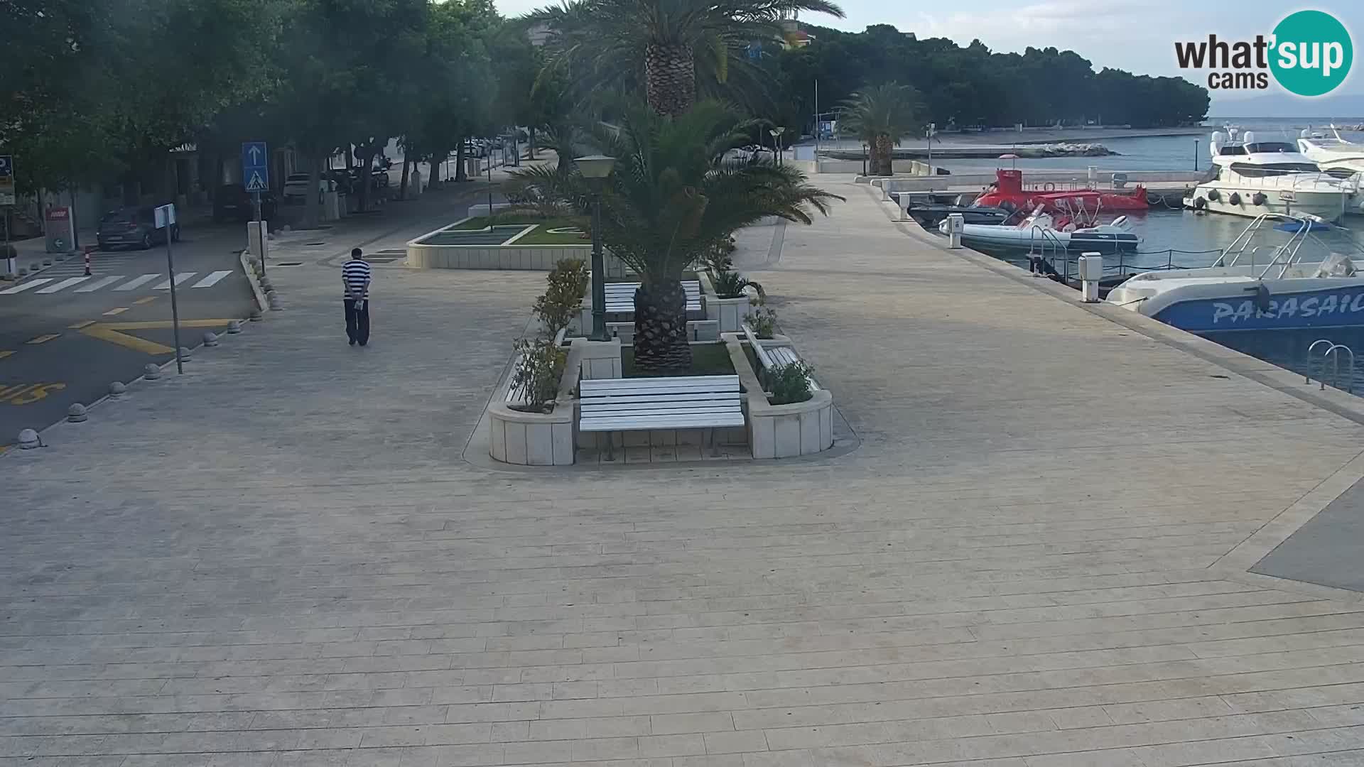 Seaside promenade in Baška Voda