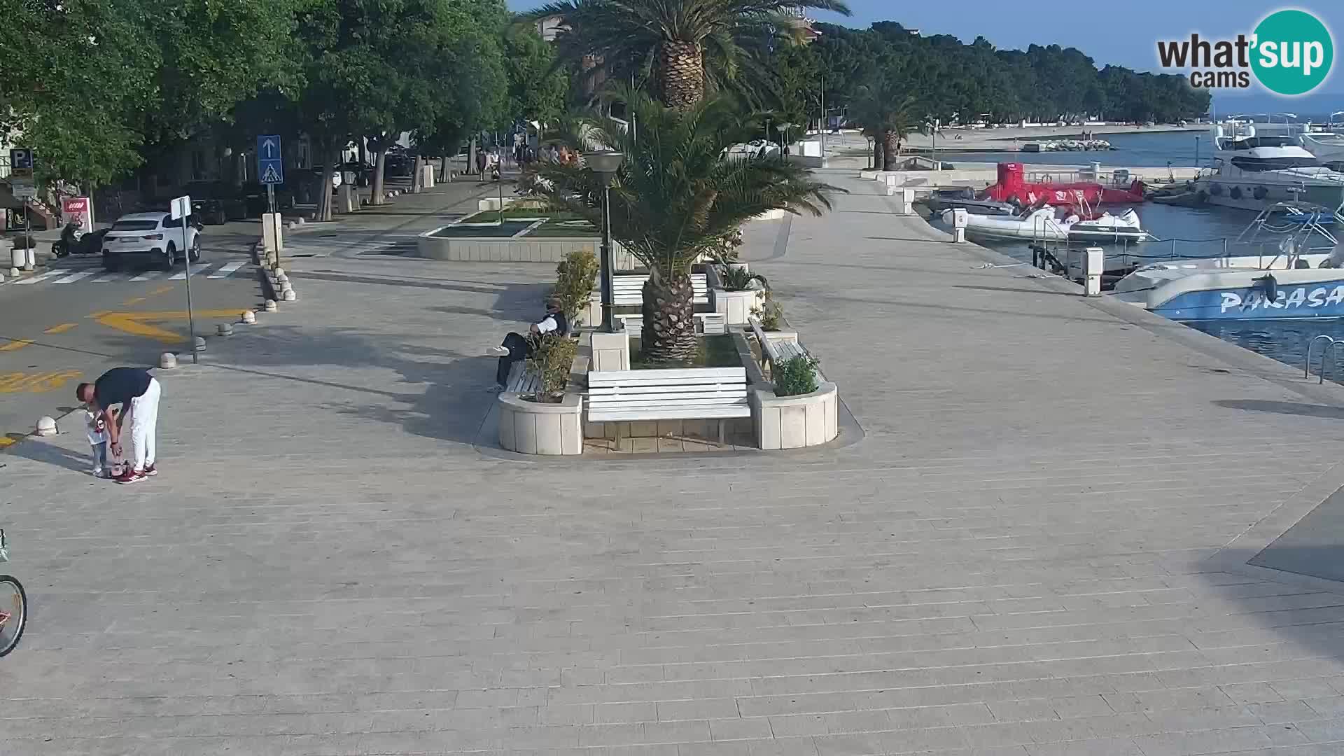 Baška Voda promenade webcam