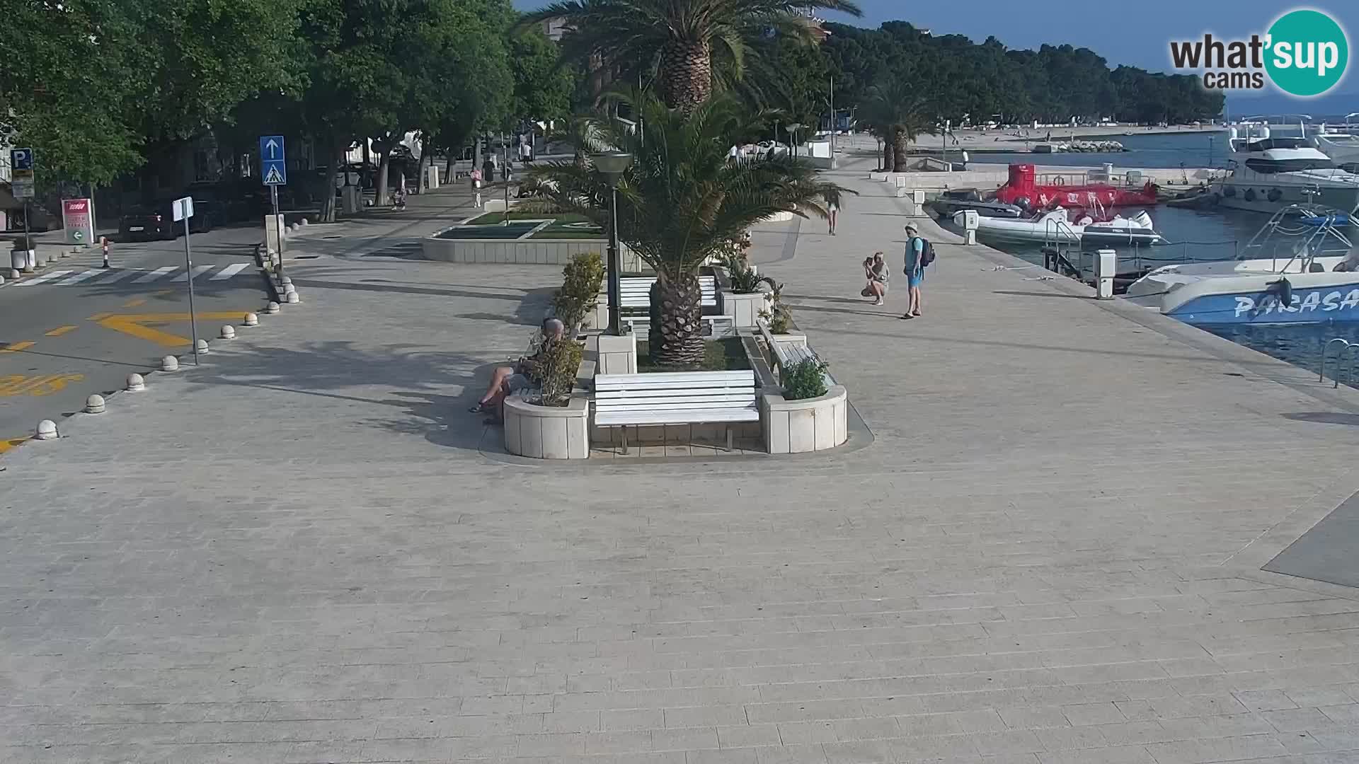 Live webcam Seaside promenade in Baška Voda