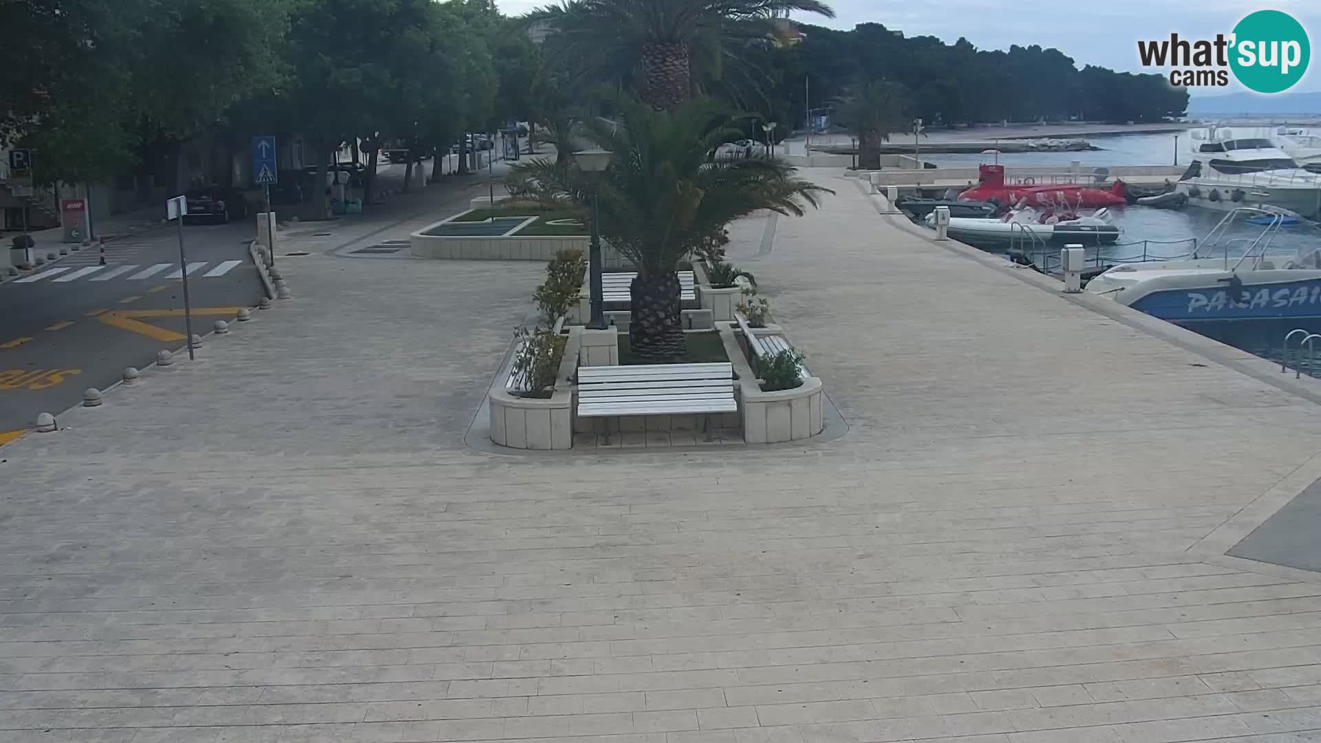 Seaside promenade in Baška Voda