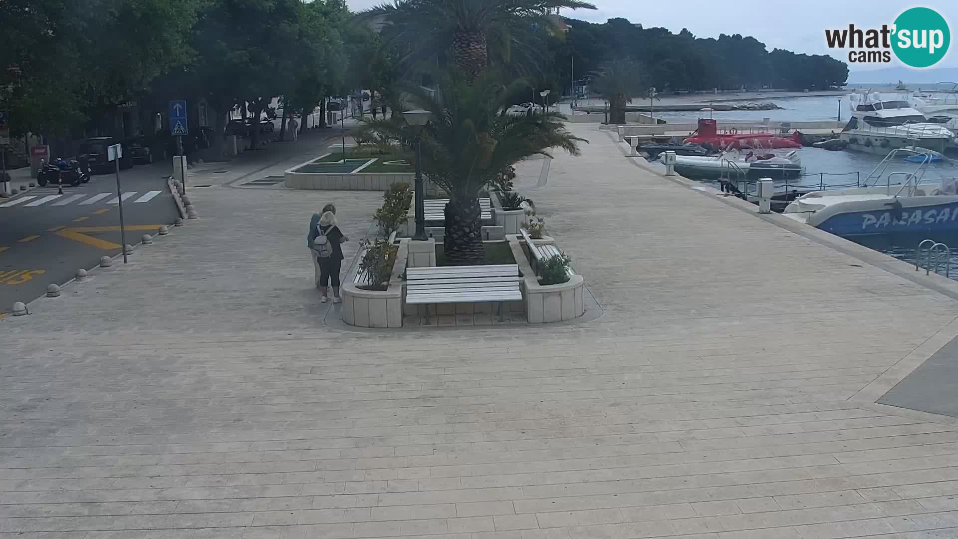 Baška Voda promenade webcam