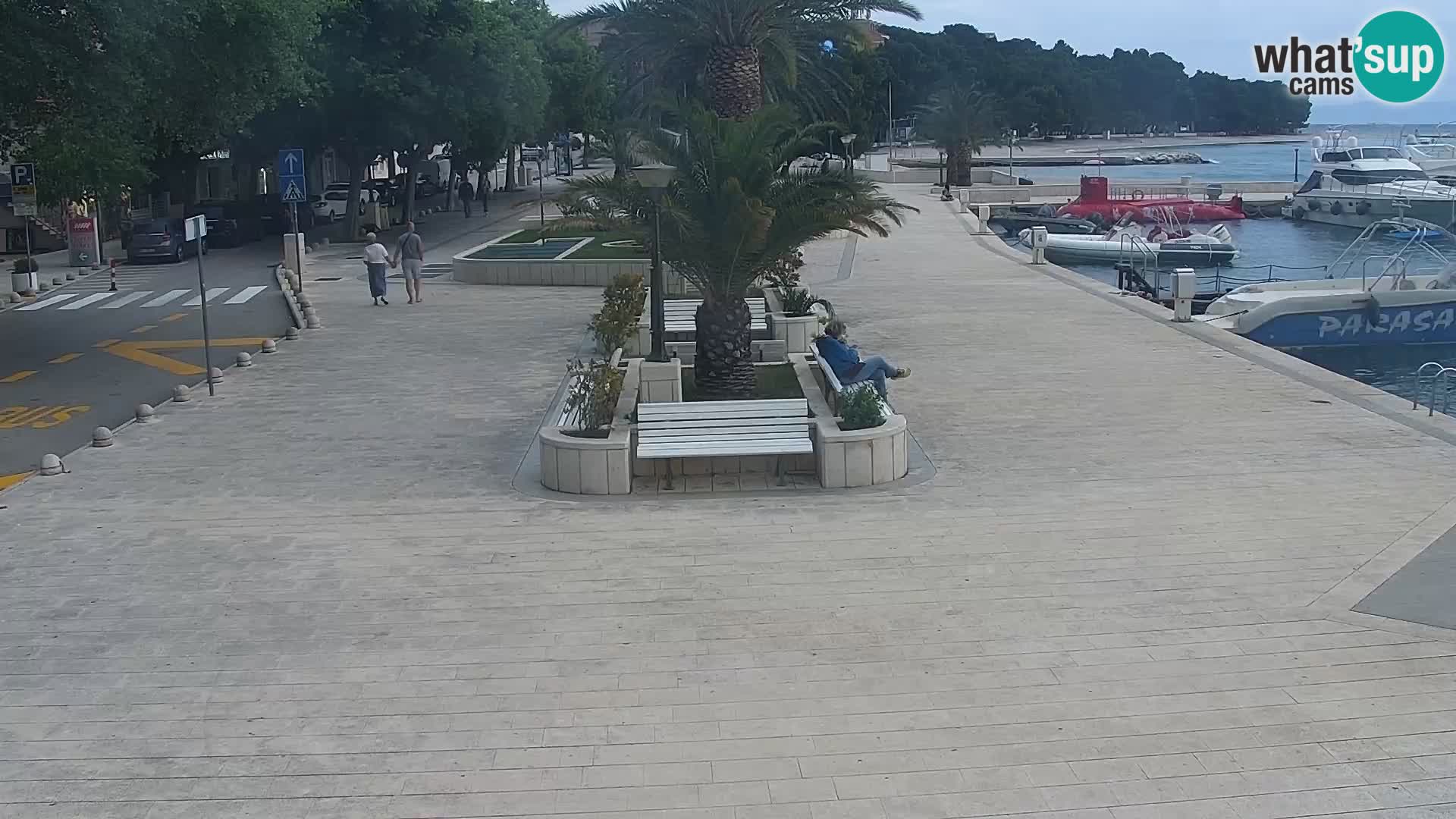 Seaside promenade in Baška Voda