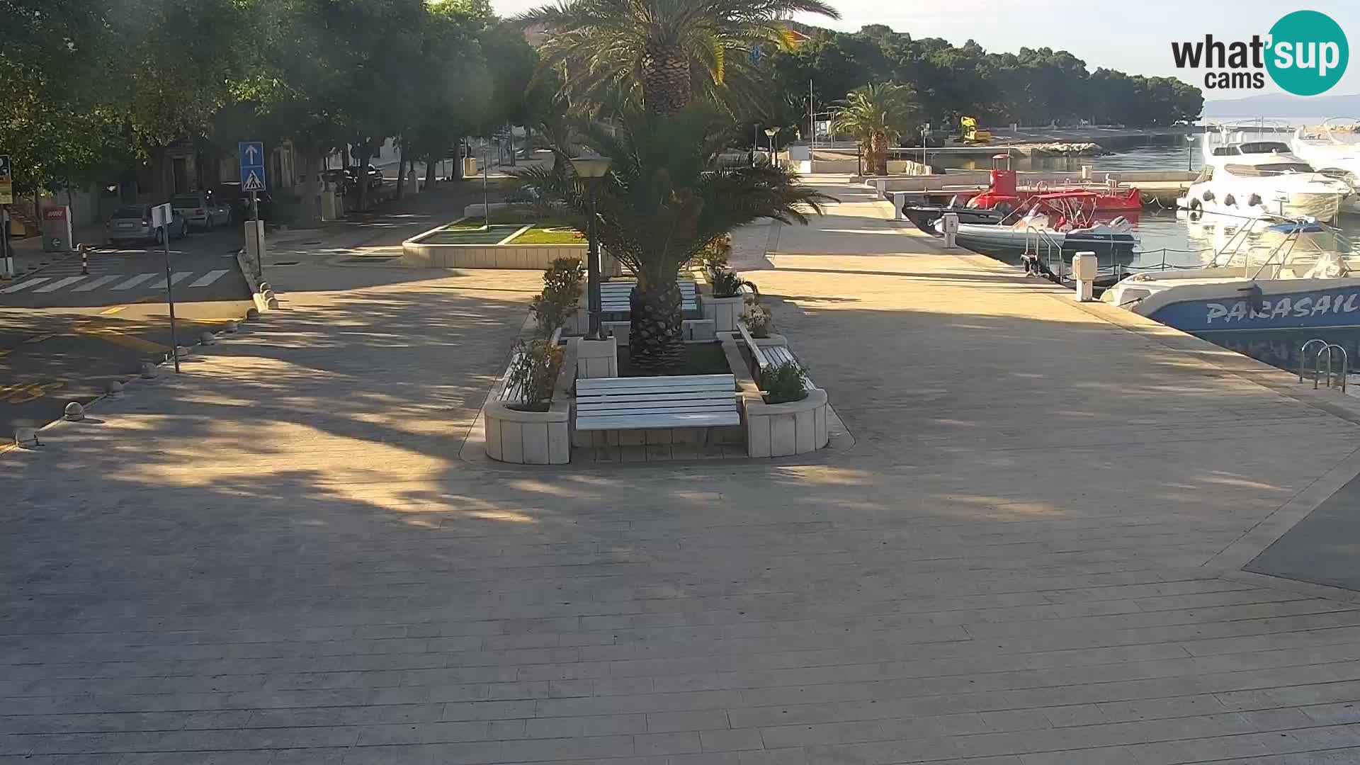 Baška Voda promenade webcam