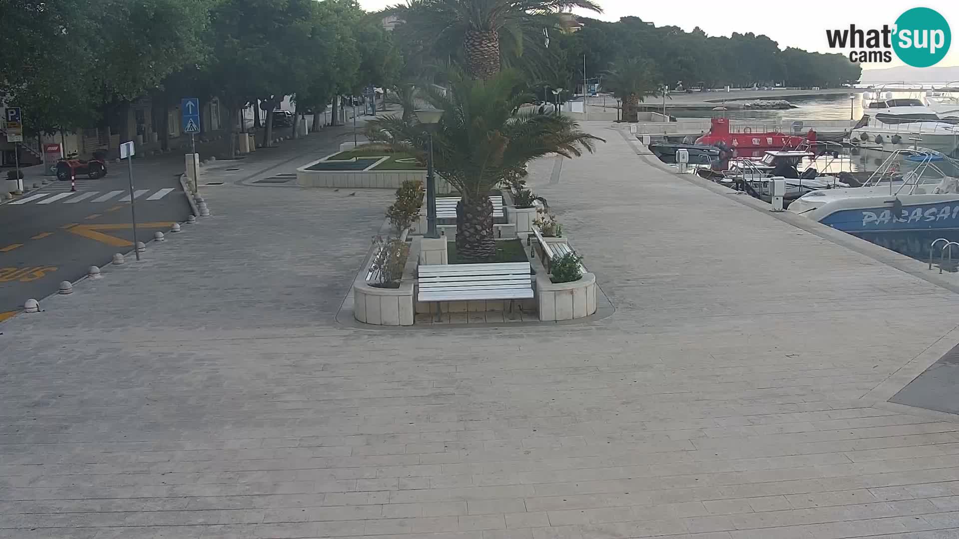 Live webcam Seaside promenade in Baška Voda