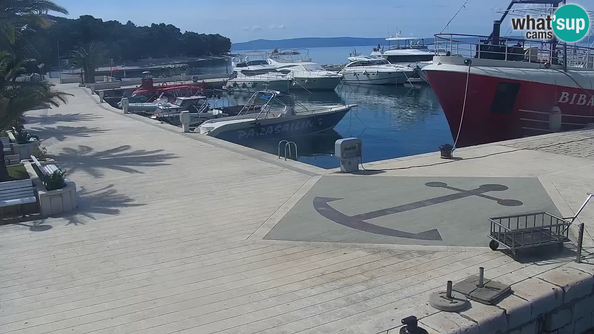 Seaside promenade in Baška Voda