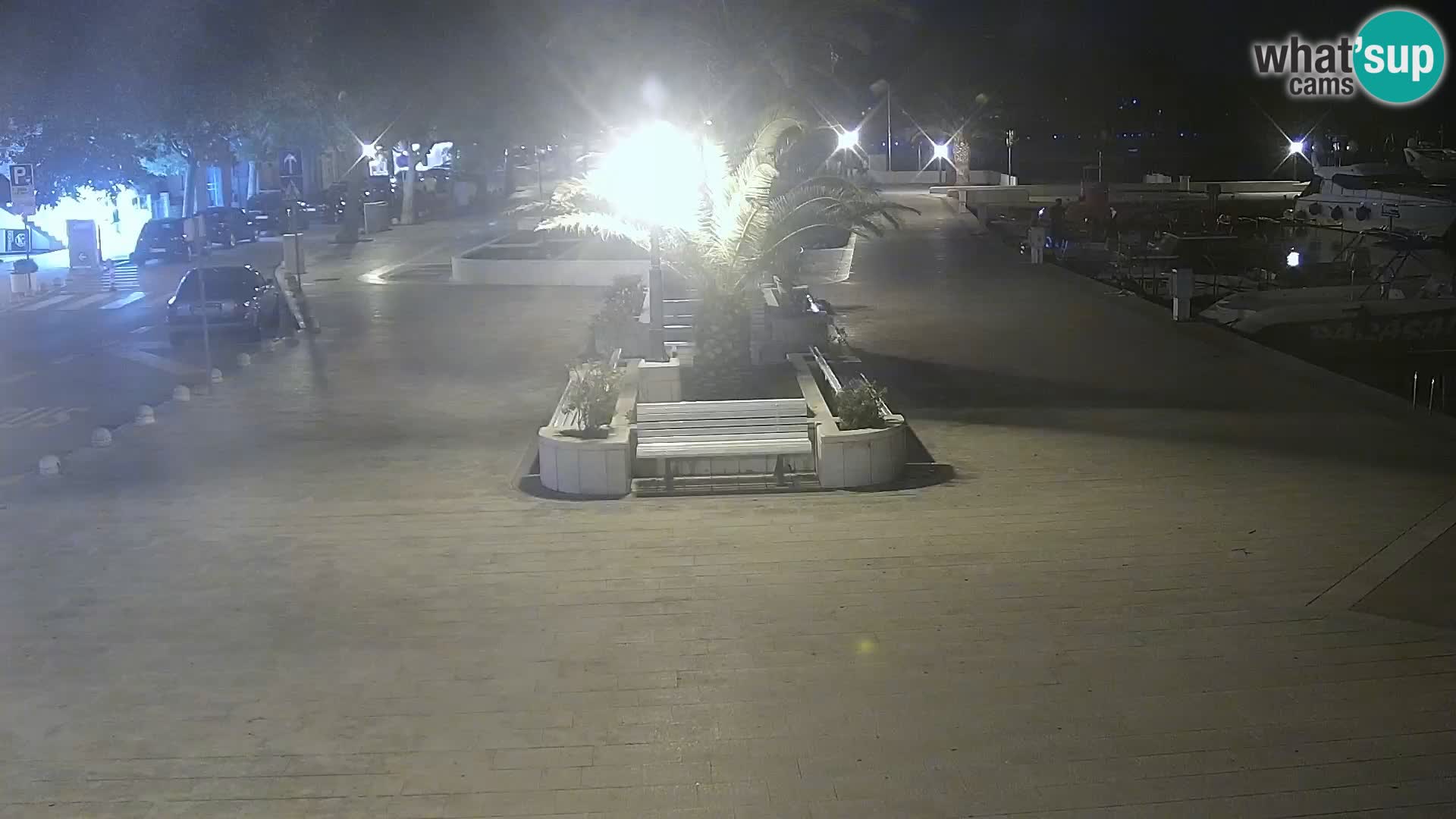 Baška Voda promenade webcam