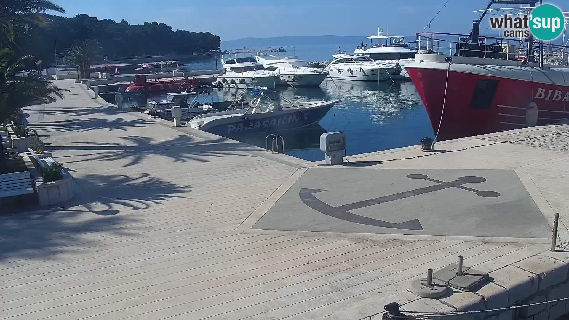 Seaside promenade in Baška Voda