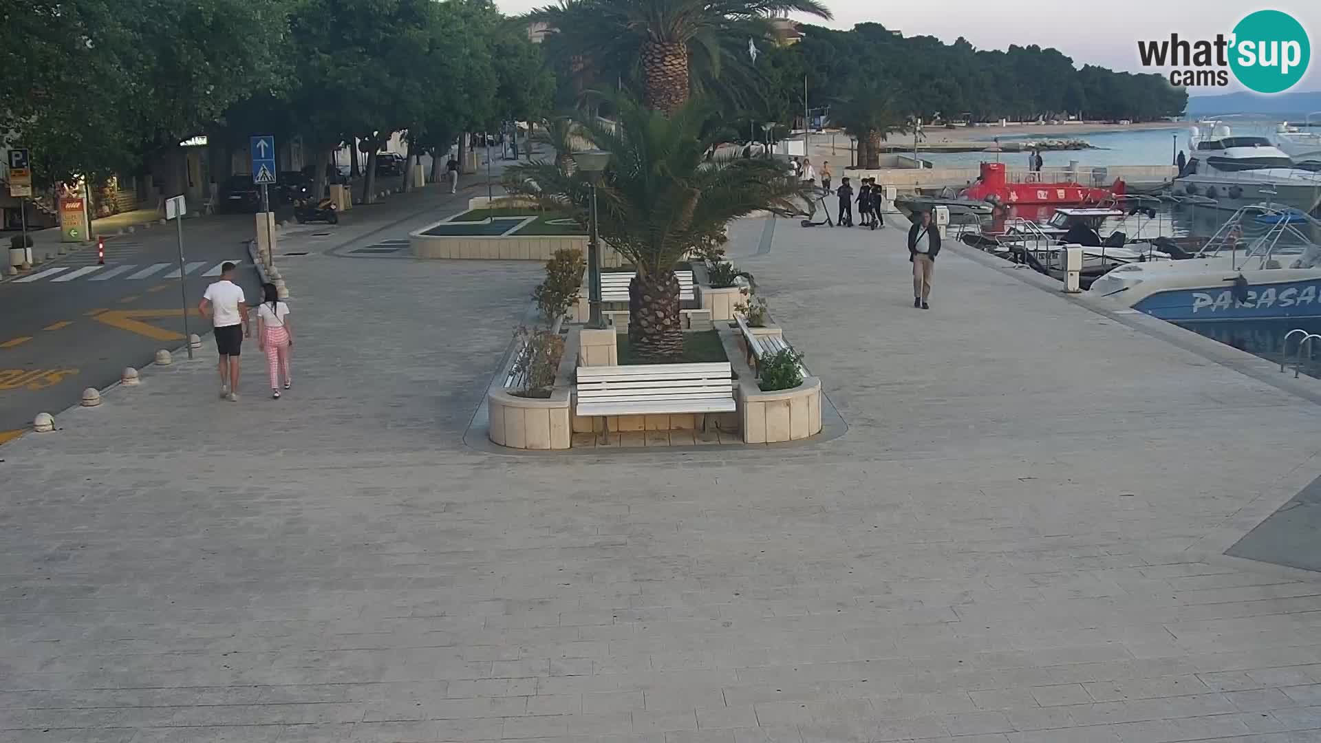 Seaside promenade in Baška Voda
