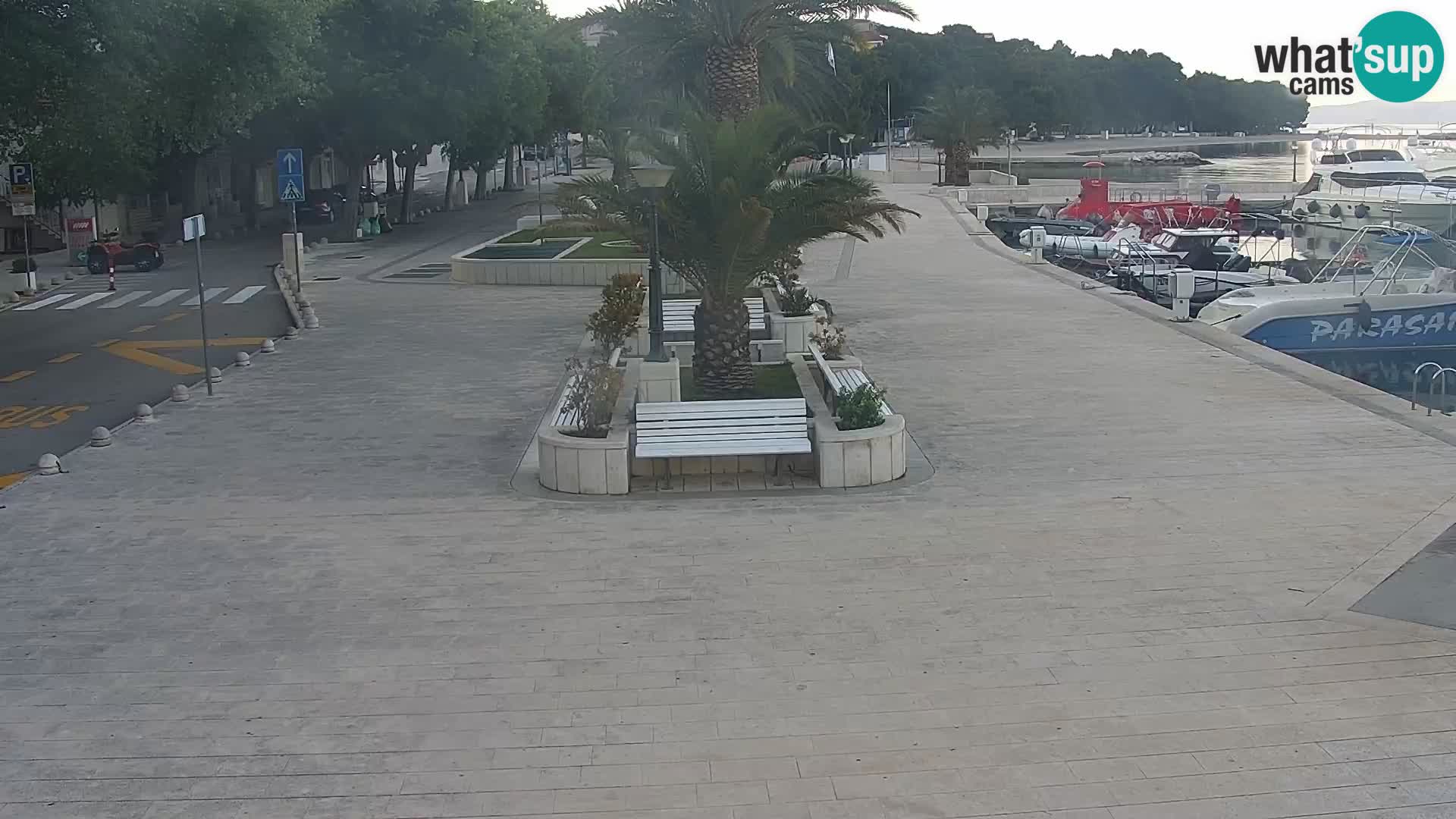 Baška Voda promenade webcam