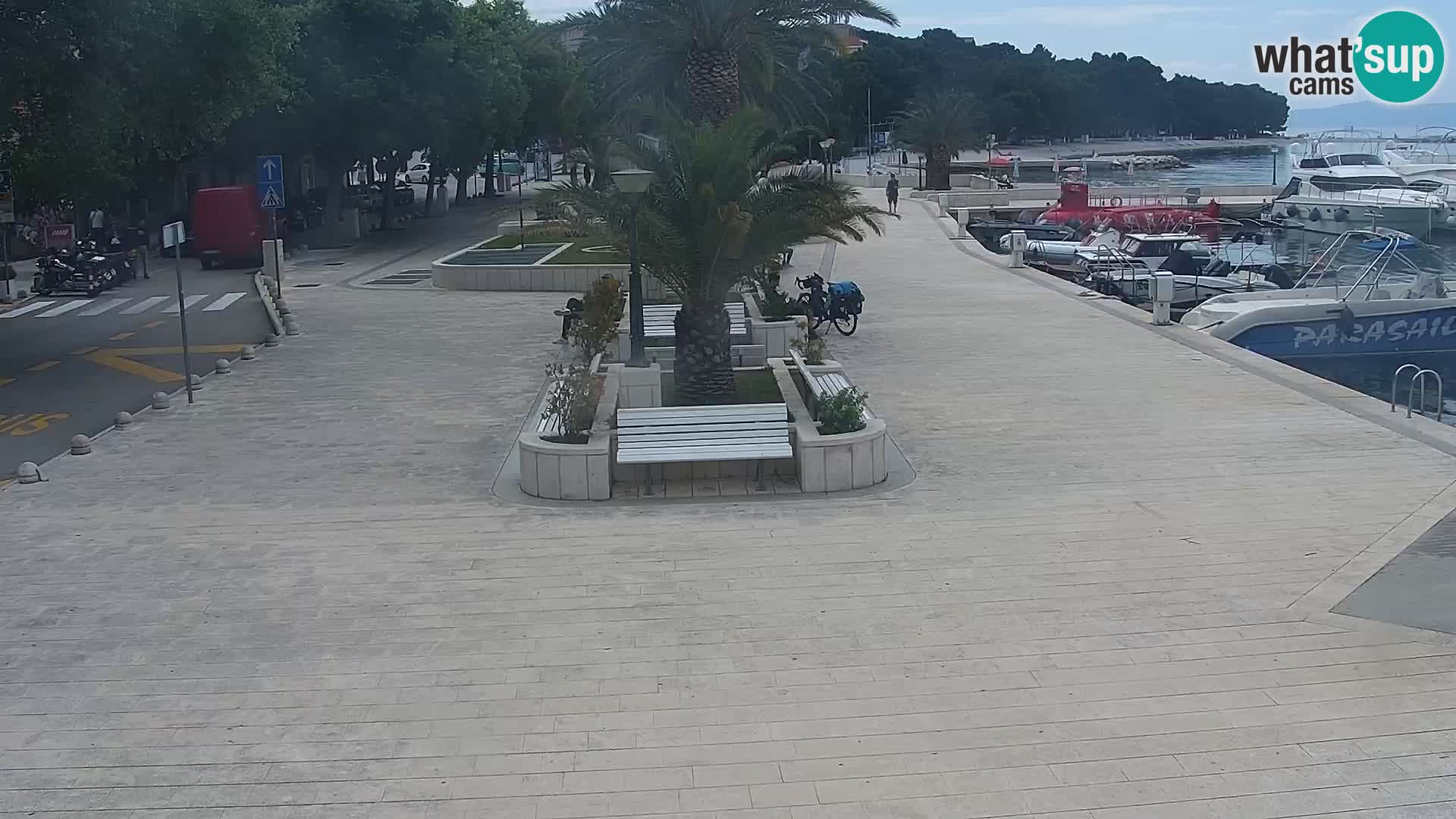 Seaside promenade in Baška Voda
