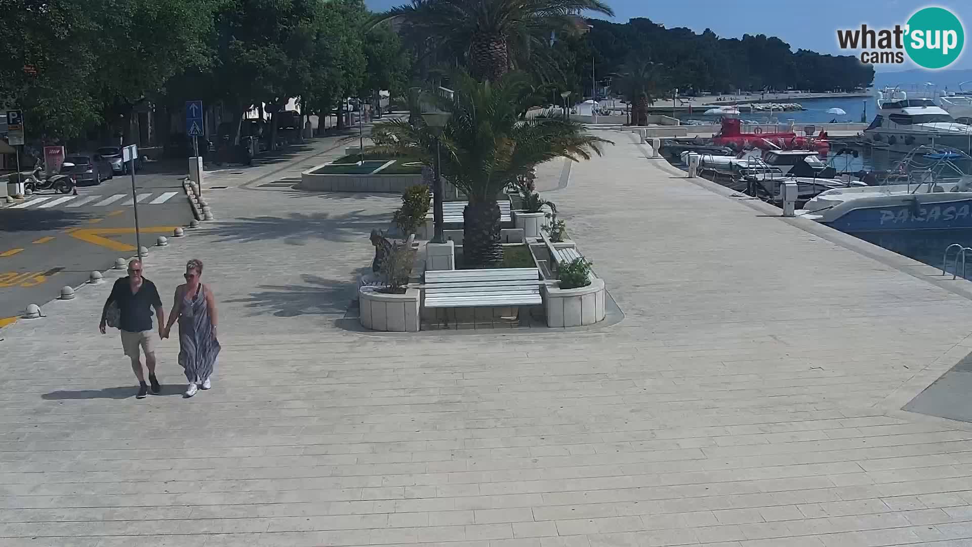 Seaside promenade in Baška Voda