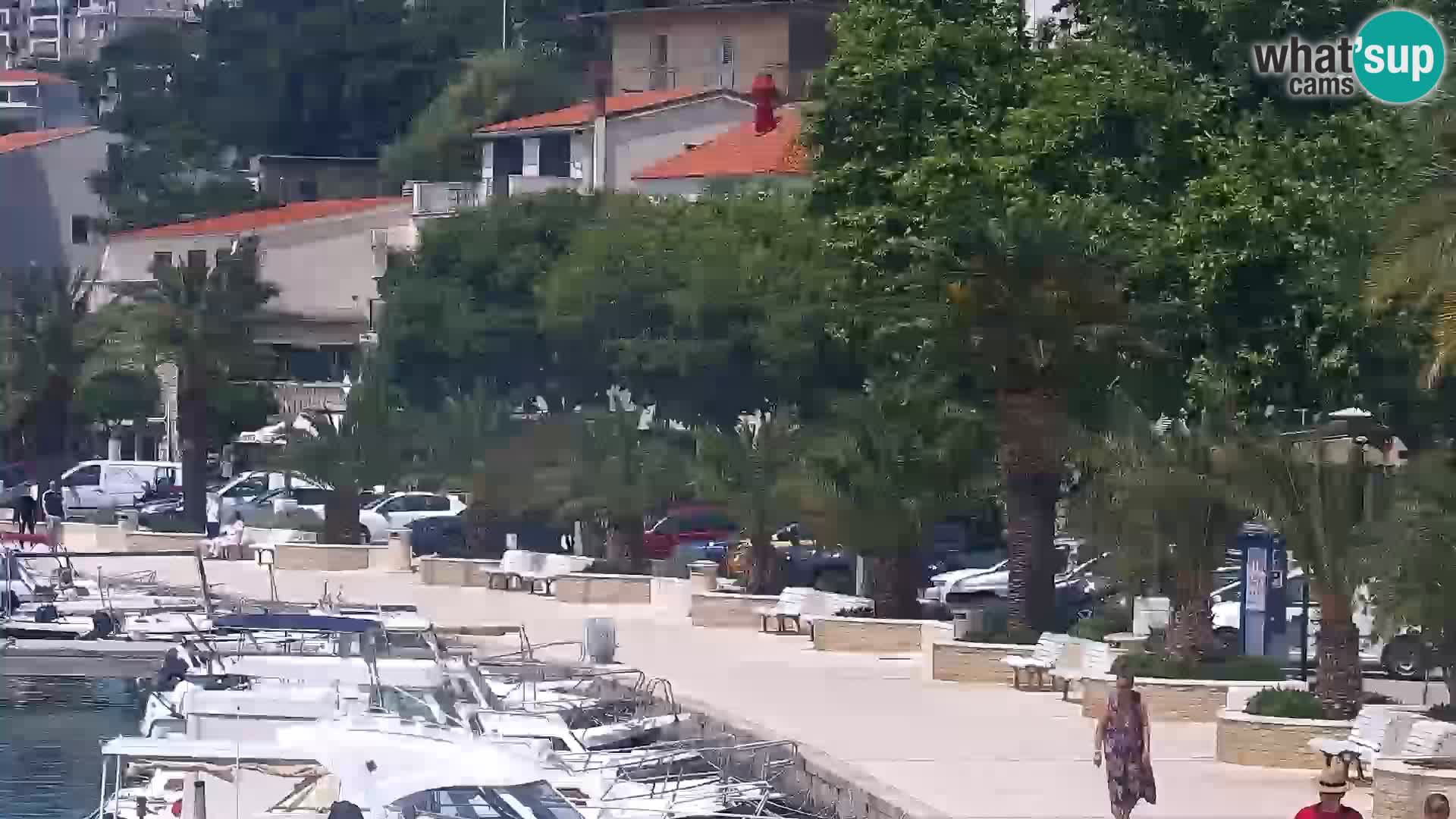 Seaside promenade in Baška Voda