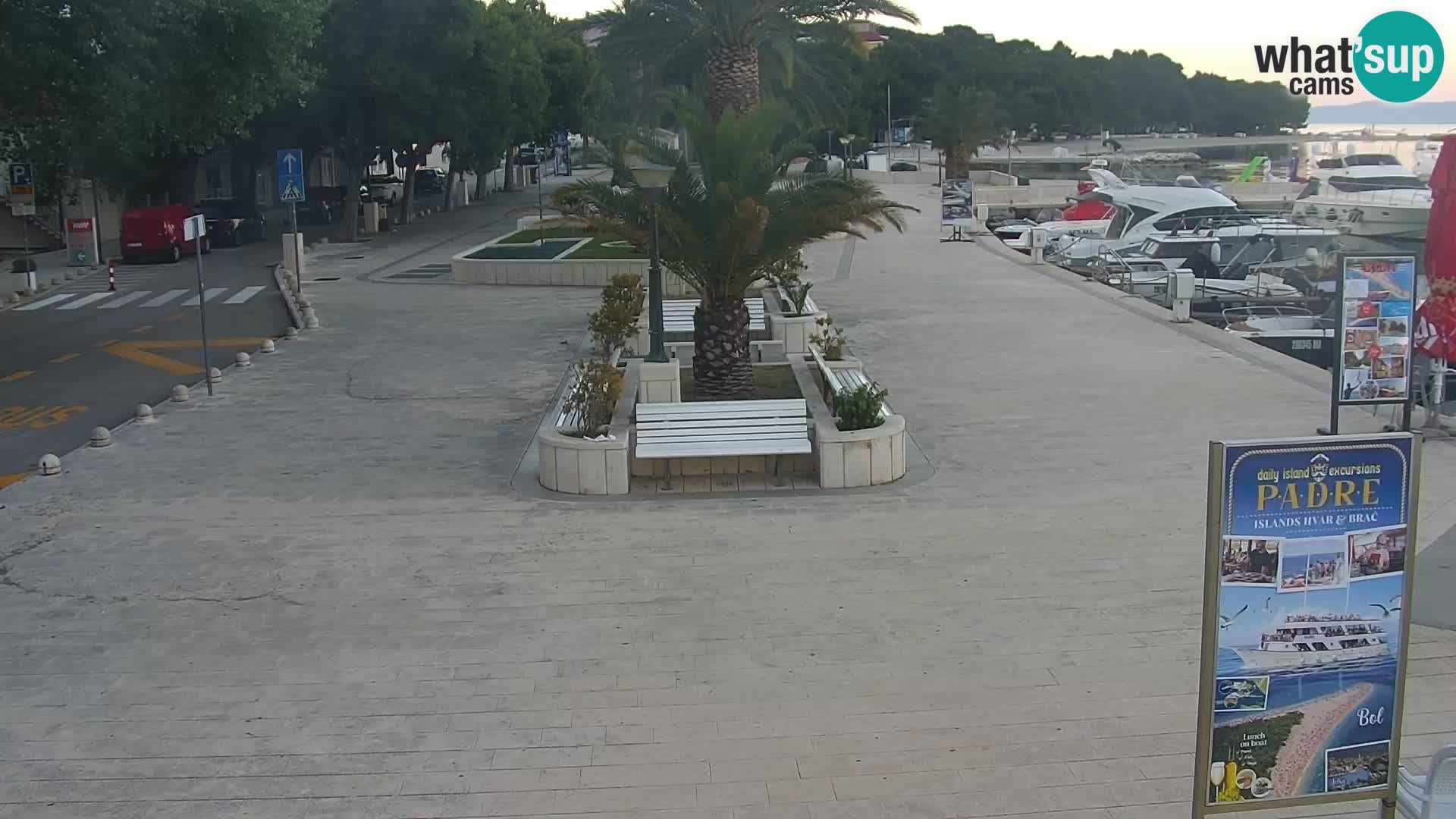 Baška Voda promenade webcam