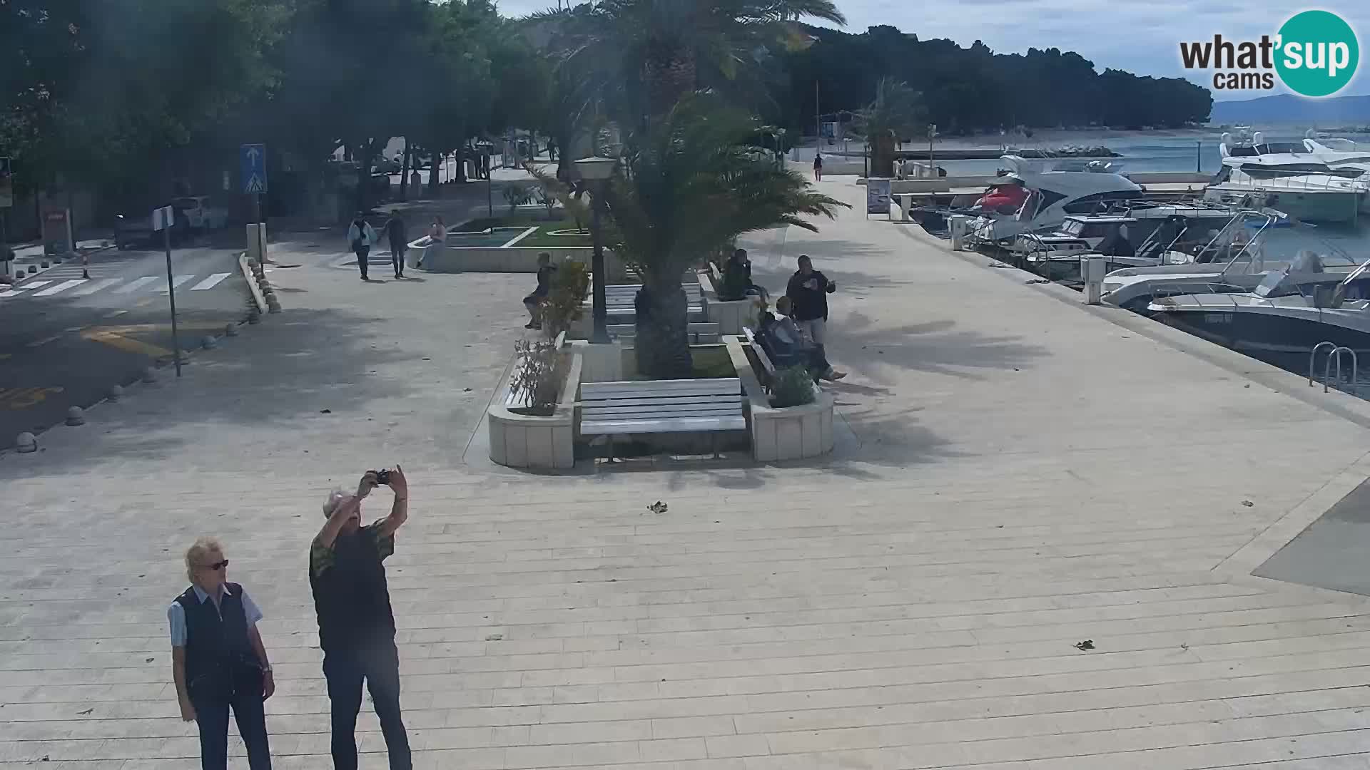 Live webcam Seaside promenade in Baška Voda