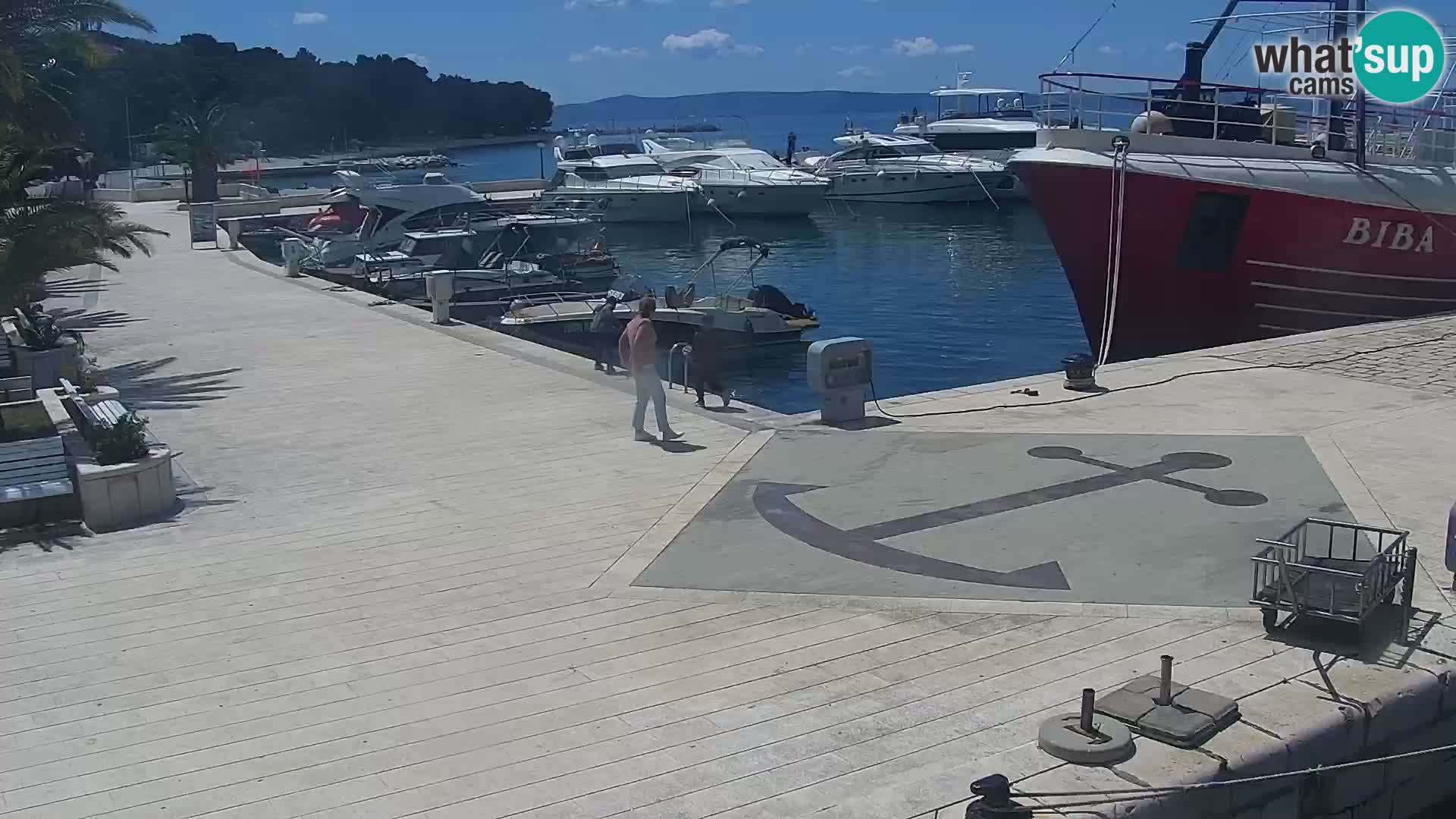 Live webcam Seaside promenade in Baška Voda