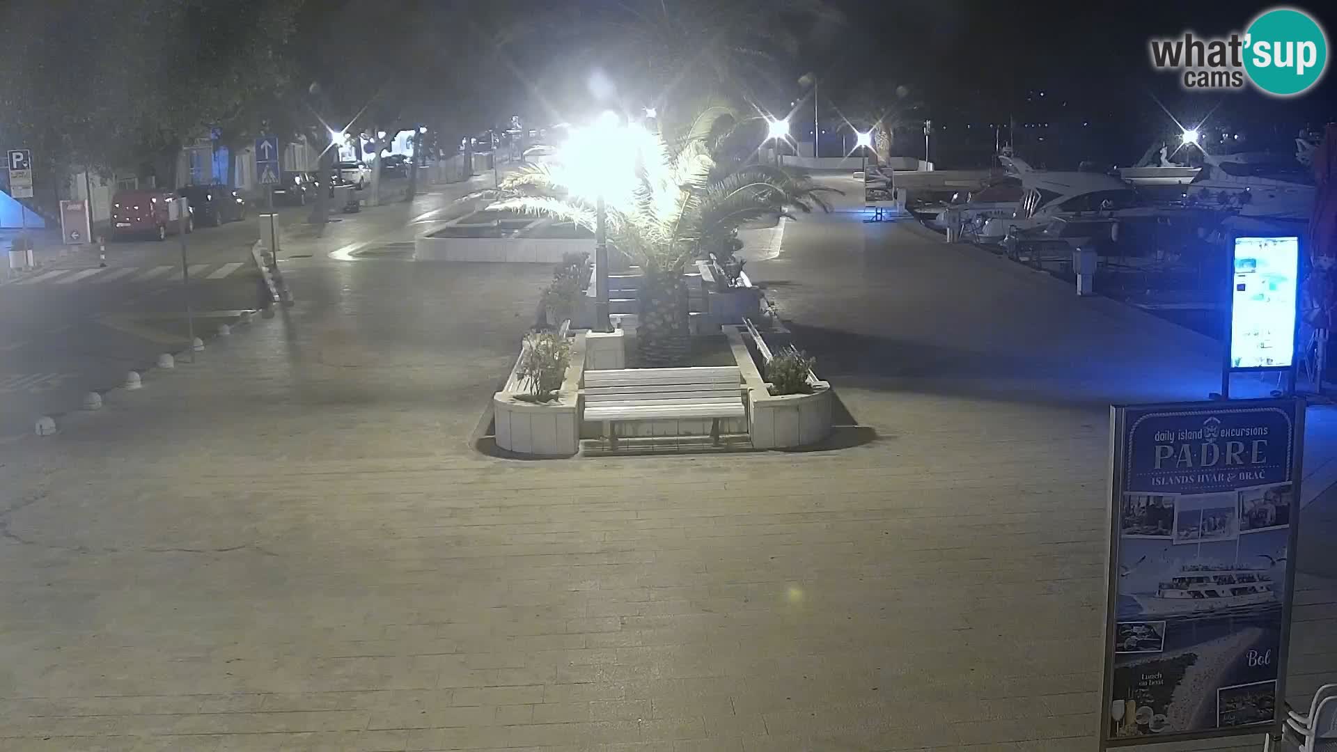 Baška Voda promenade webcam
