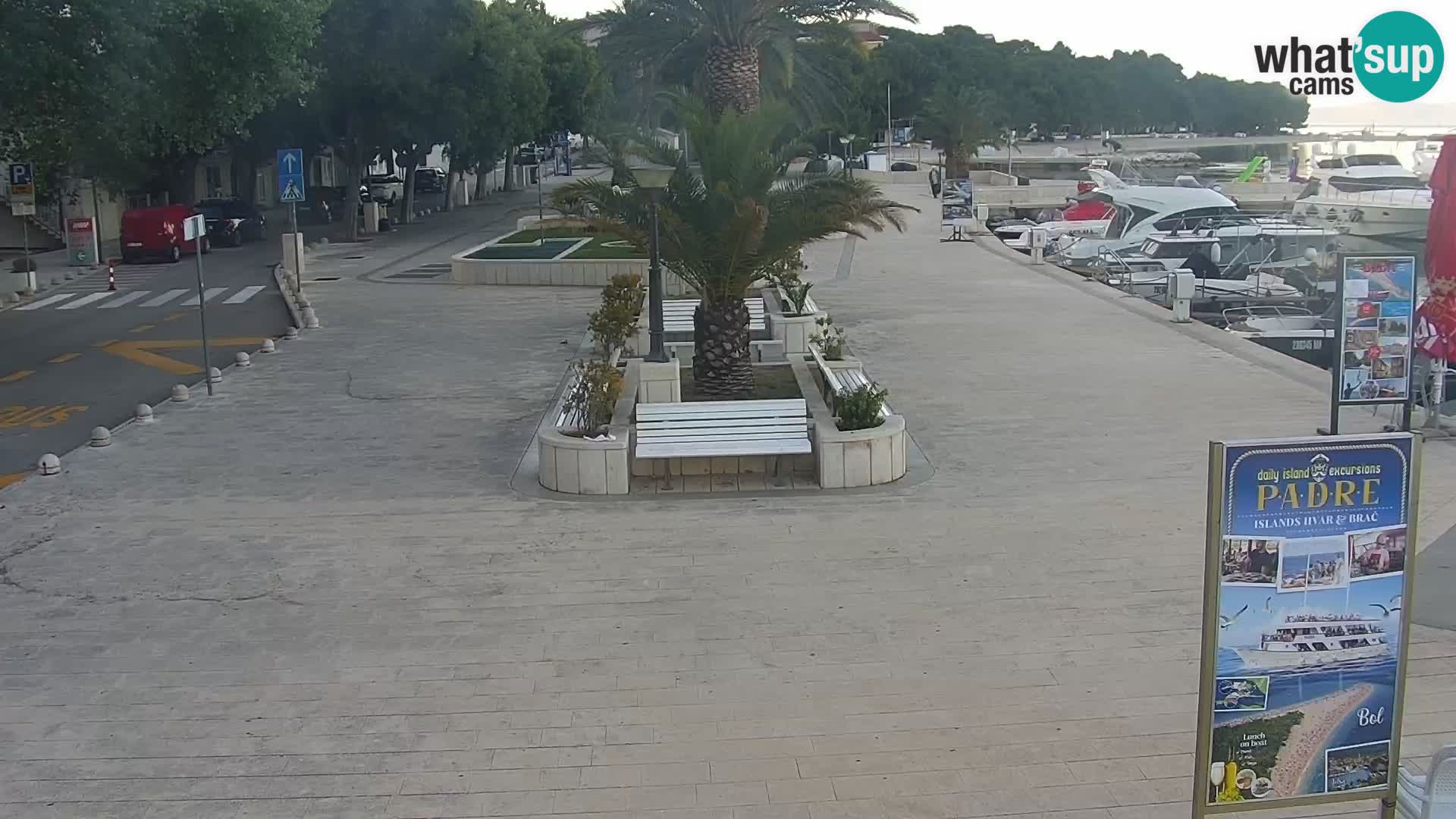 Baška Voda promenade webcam