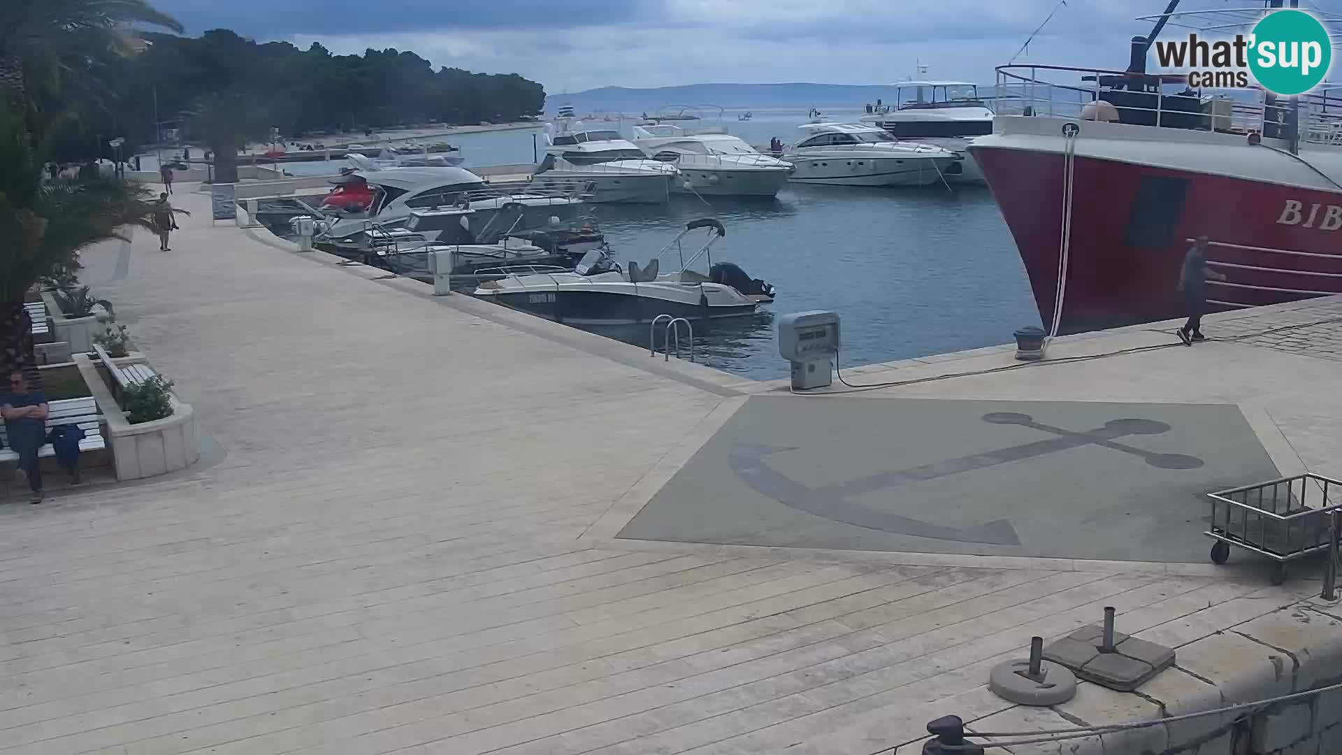 Baška Voda promenade webcam
