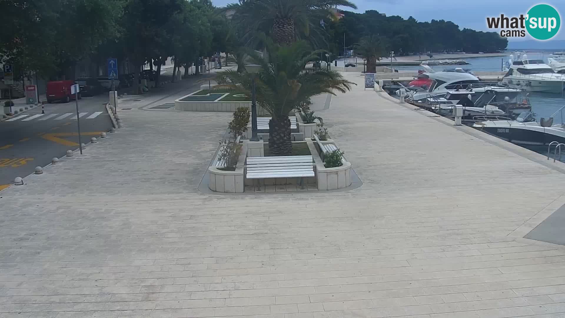 Baška Voda promenade webcam