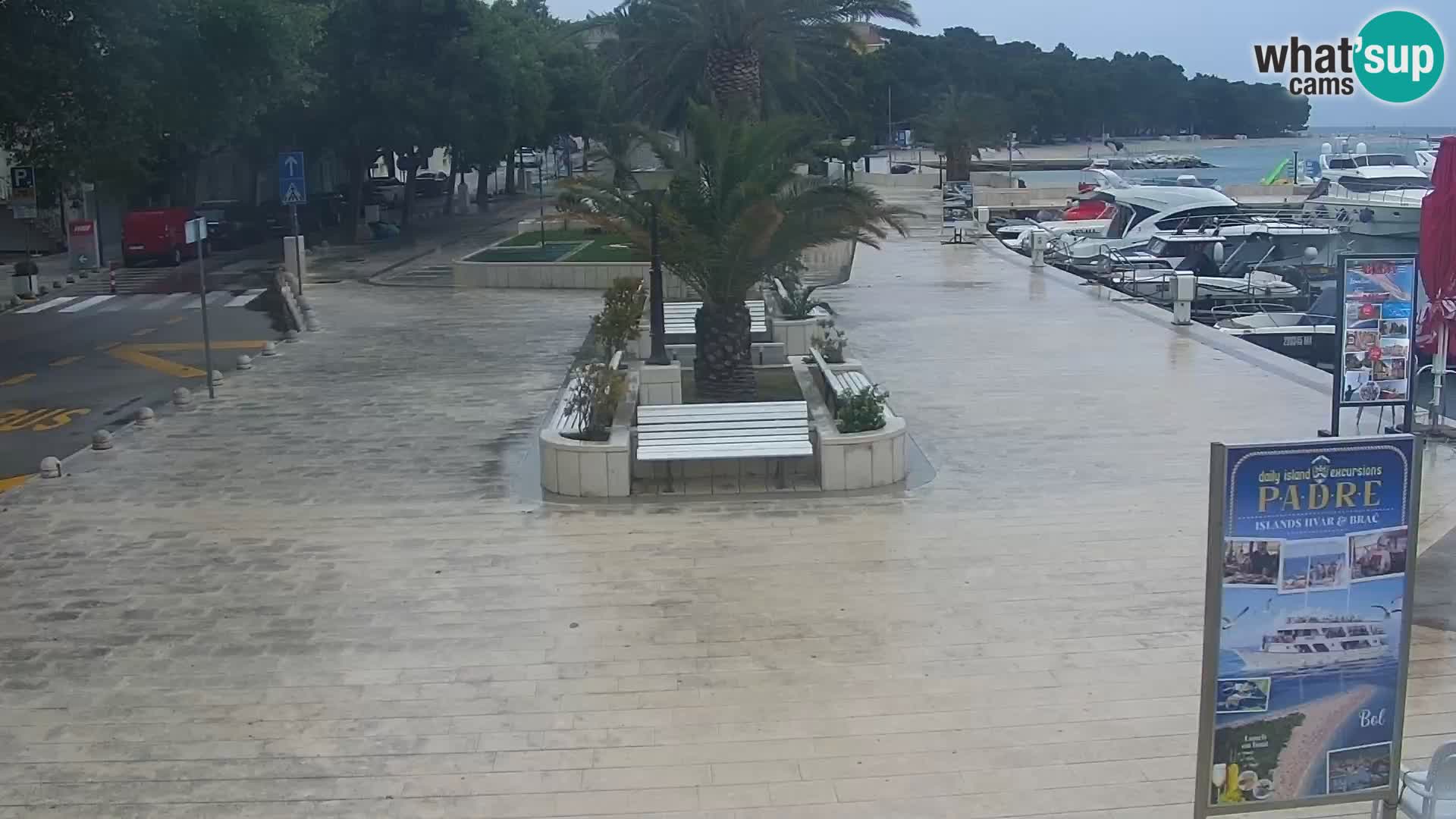 Seaside promenade in Baška Voda