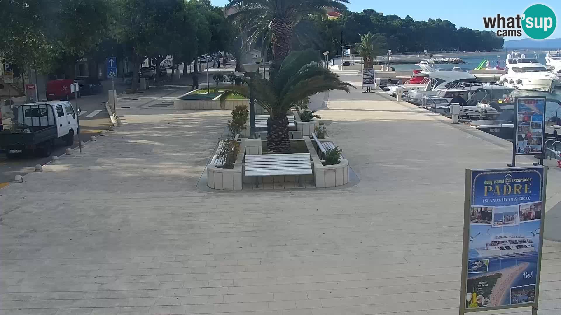 Baška Voda promenade webcam