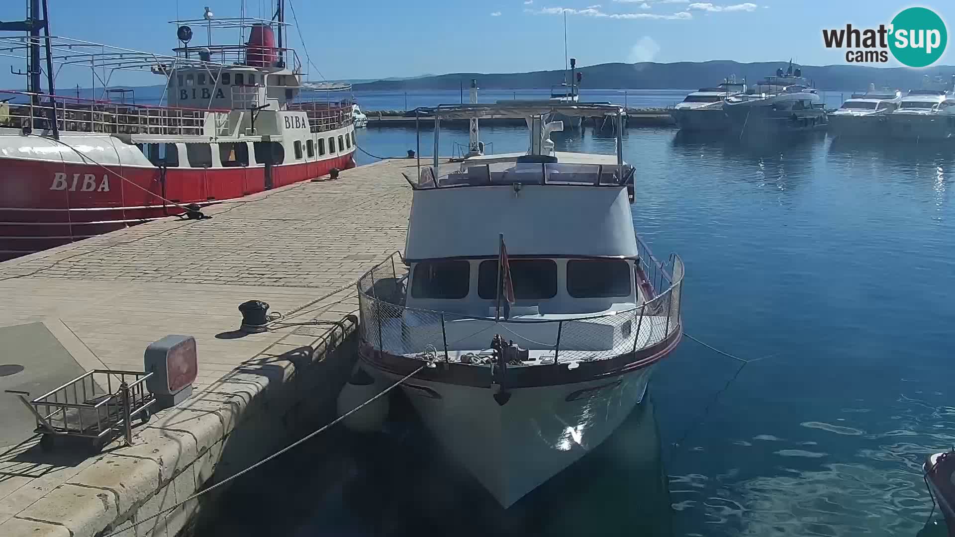 Baška Voda promenade webcam