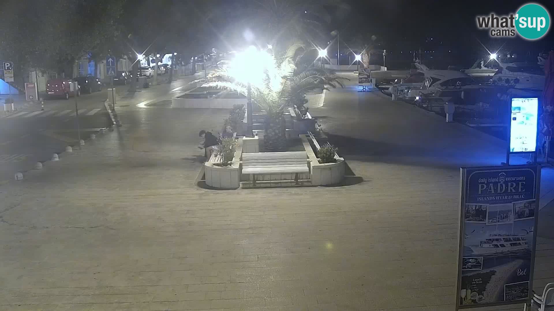 Baška Voda promenade webcam