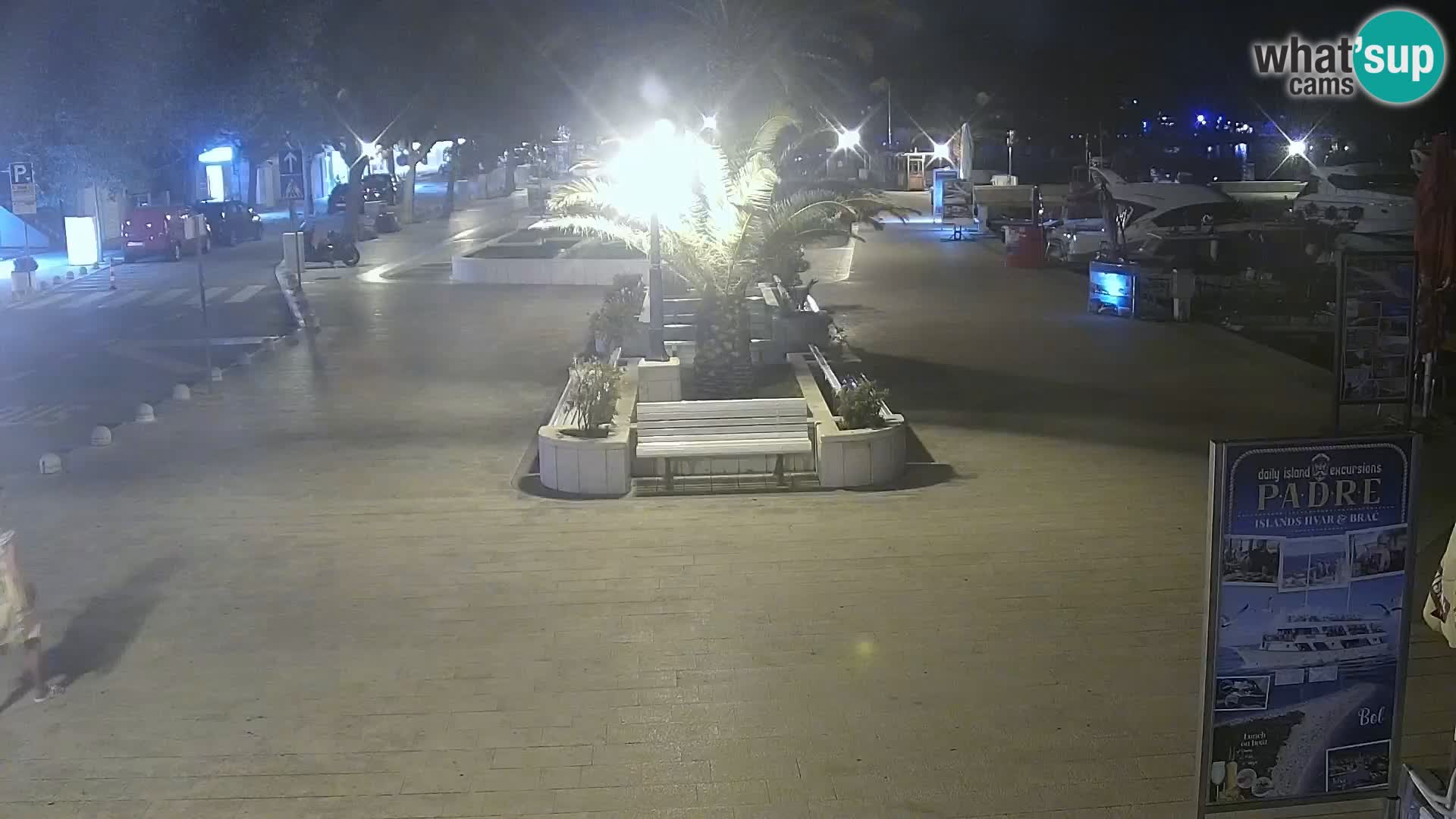 Baška Voda promenade webcam
