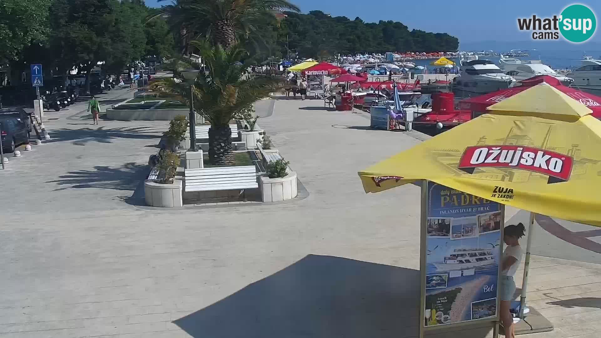Baška Voda promenade webcam