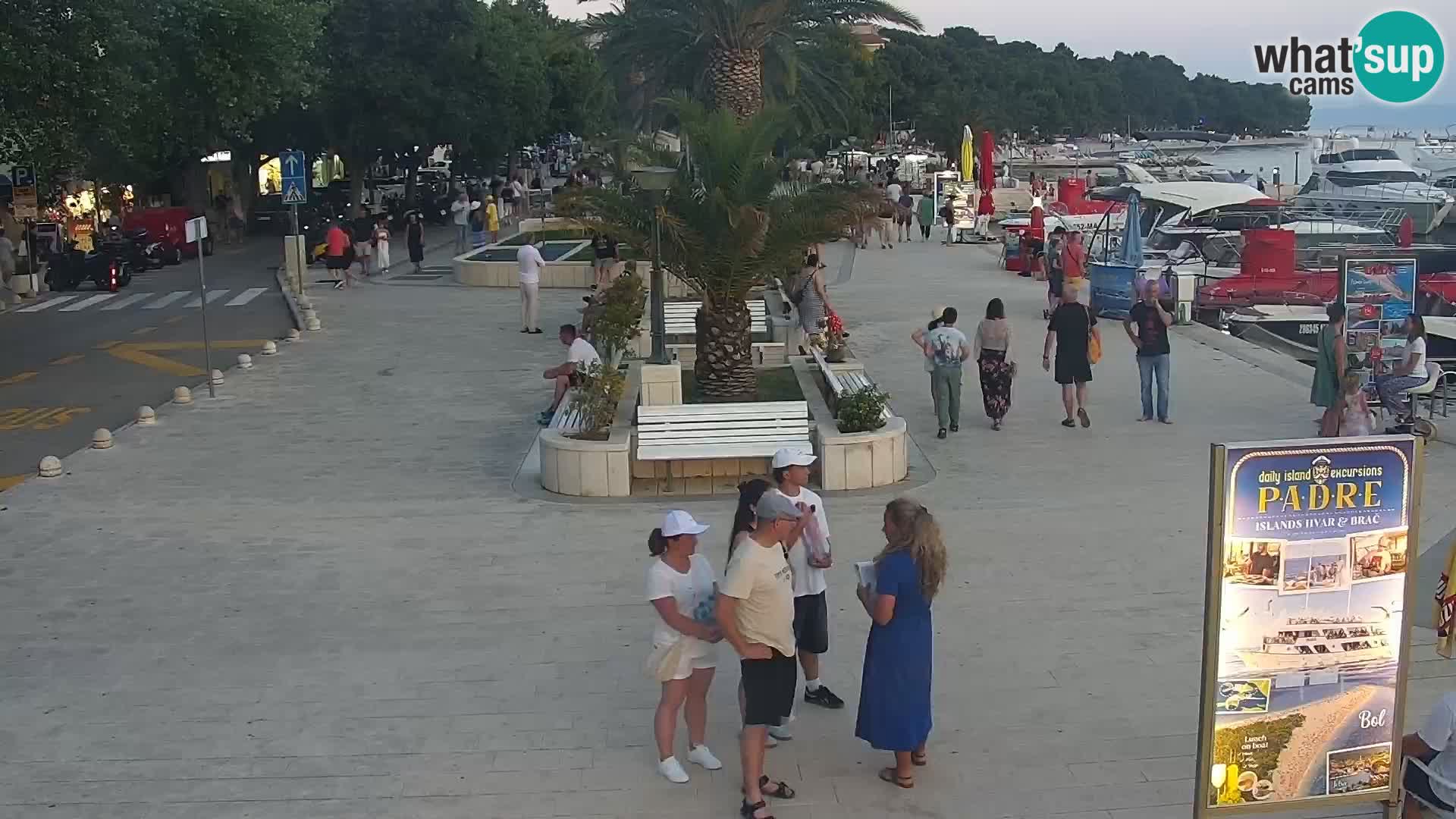Baška Voda promenade webcam