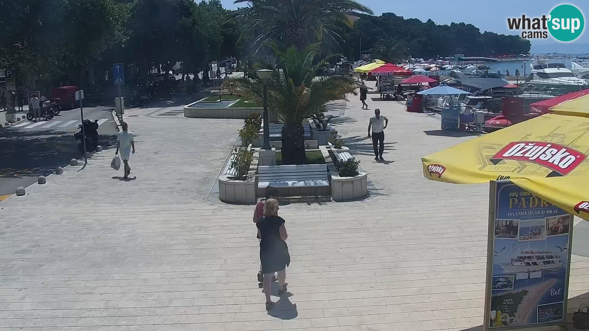 Baška Voda promenade webcam